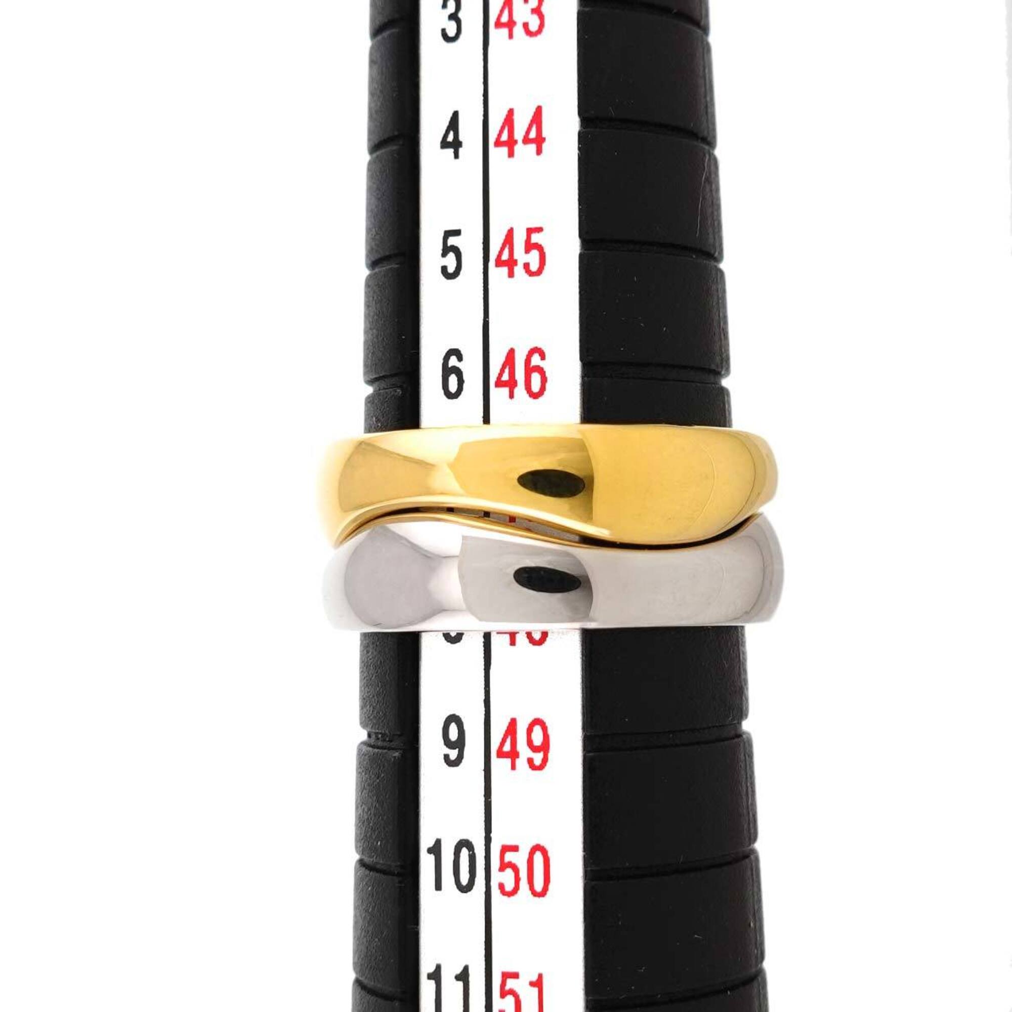 Cartier Yellow Gold (18K) White Gold (18K) Band Ring (Pre-Owned)