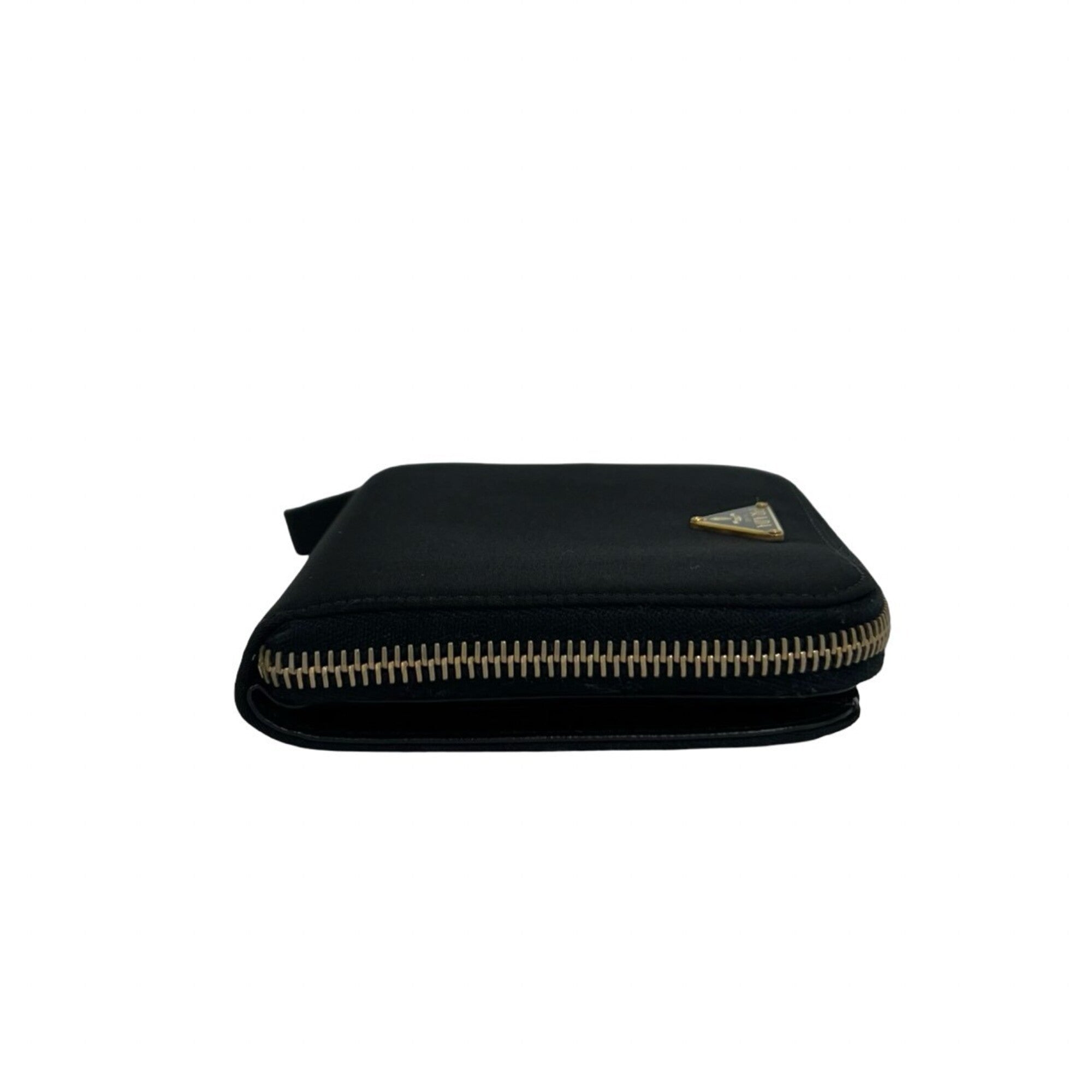 Prada Black Nylon Leather Wallet (Bi-Fold) (Pre-Owned)