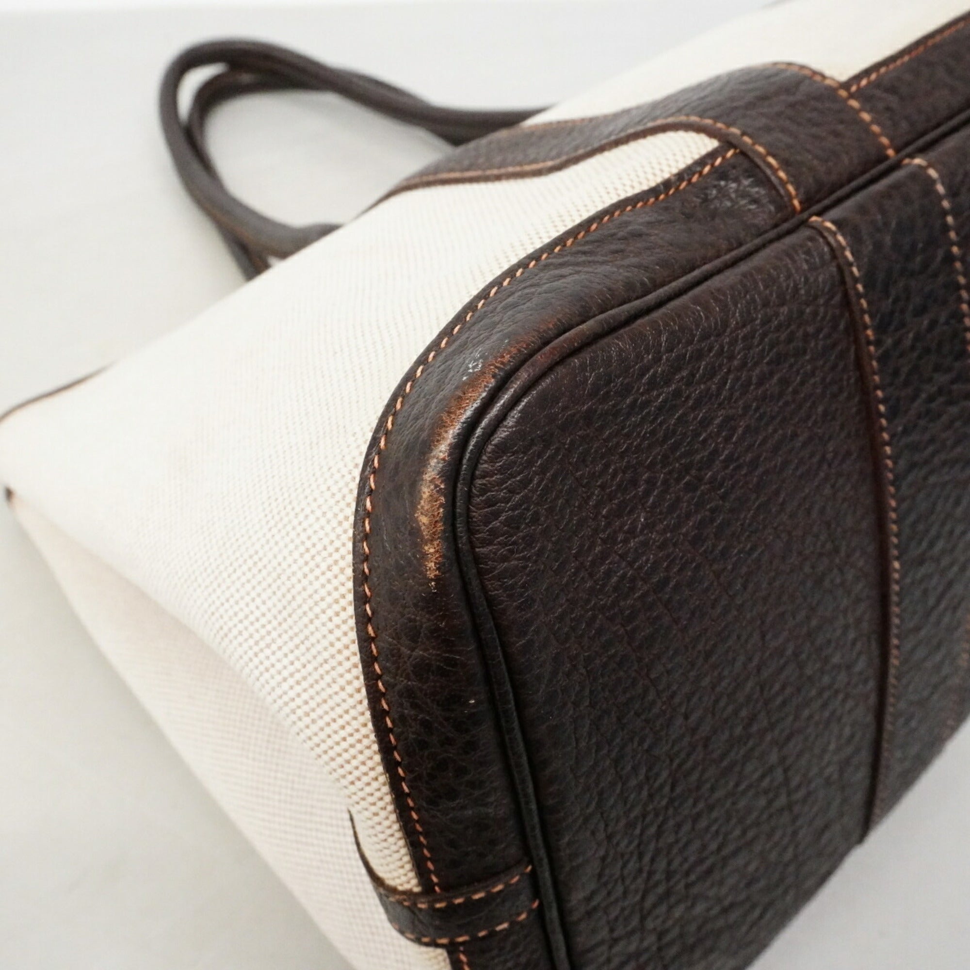 Hermes Brown Toile H Tote Bag (Pre-Owned)