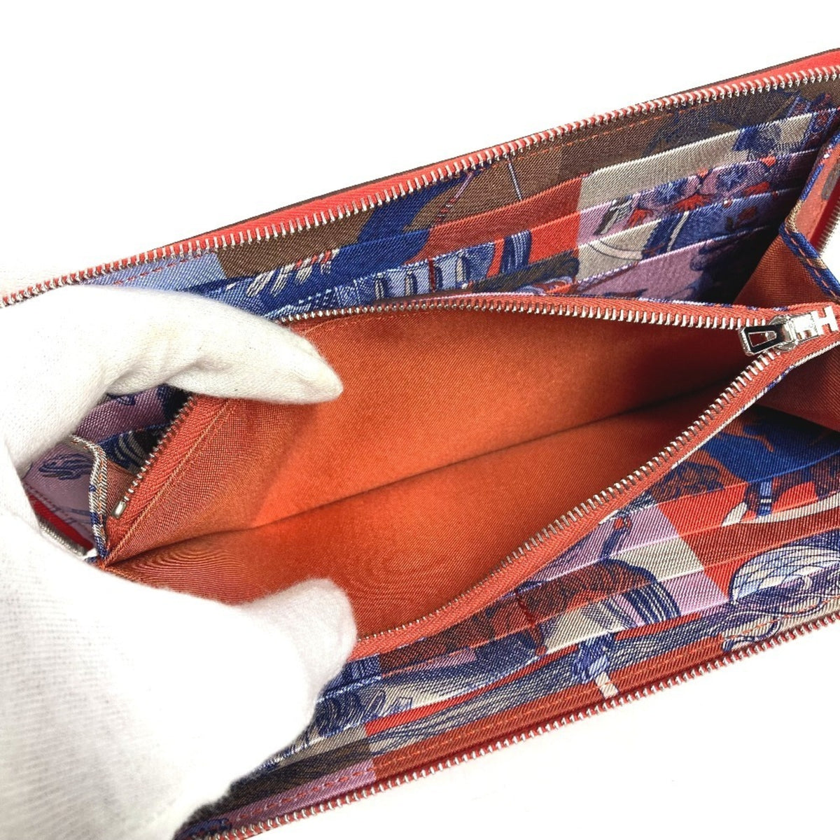 Hermes Capucine Orange Epsom Leather Long Wallet (Bi-Fold) (Pre-Owned)