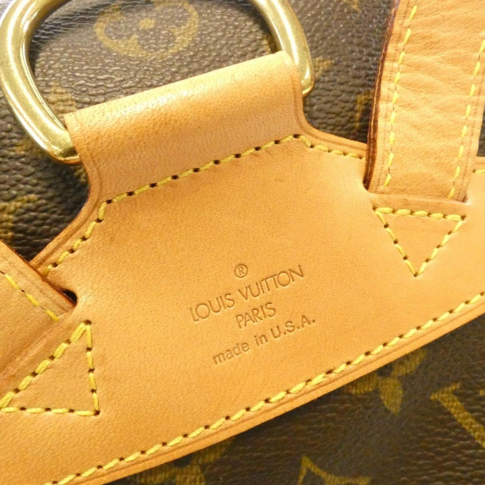 Louis Vuitton Marron Coated Canvas Backpack (Pre-Owned)