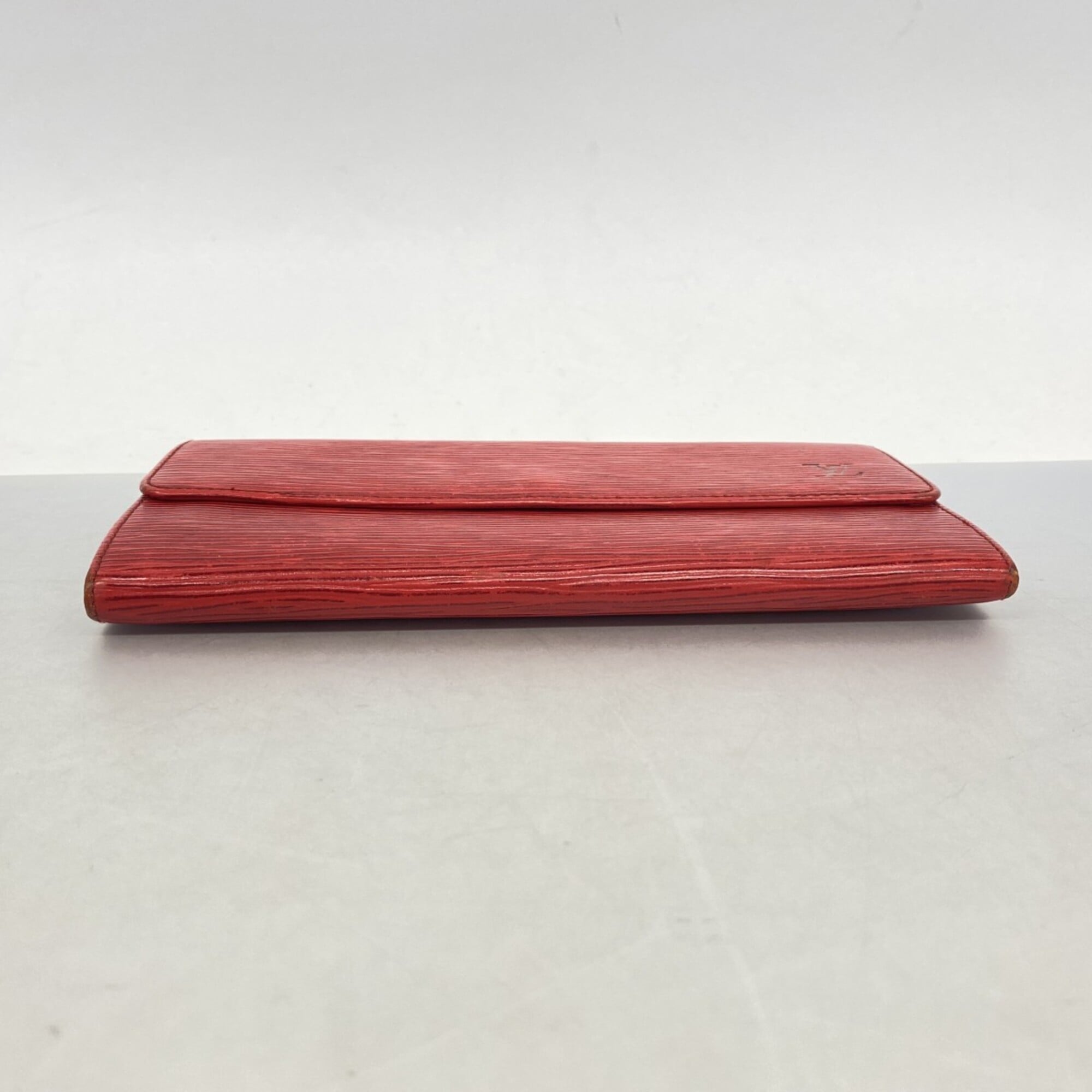 Louis Vuitton Castilian Red Long Wallet (Bi-Fold) (Pre-Owned)