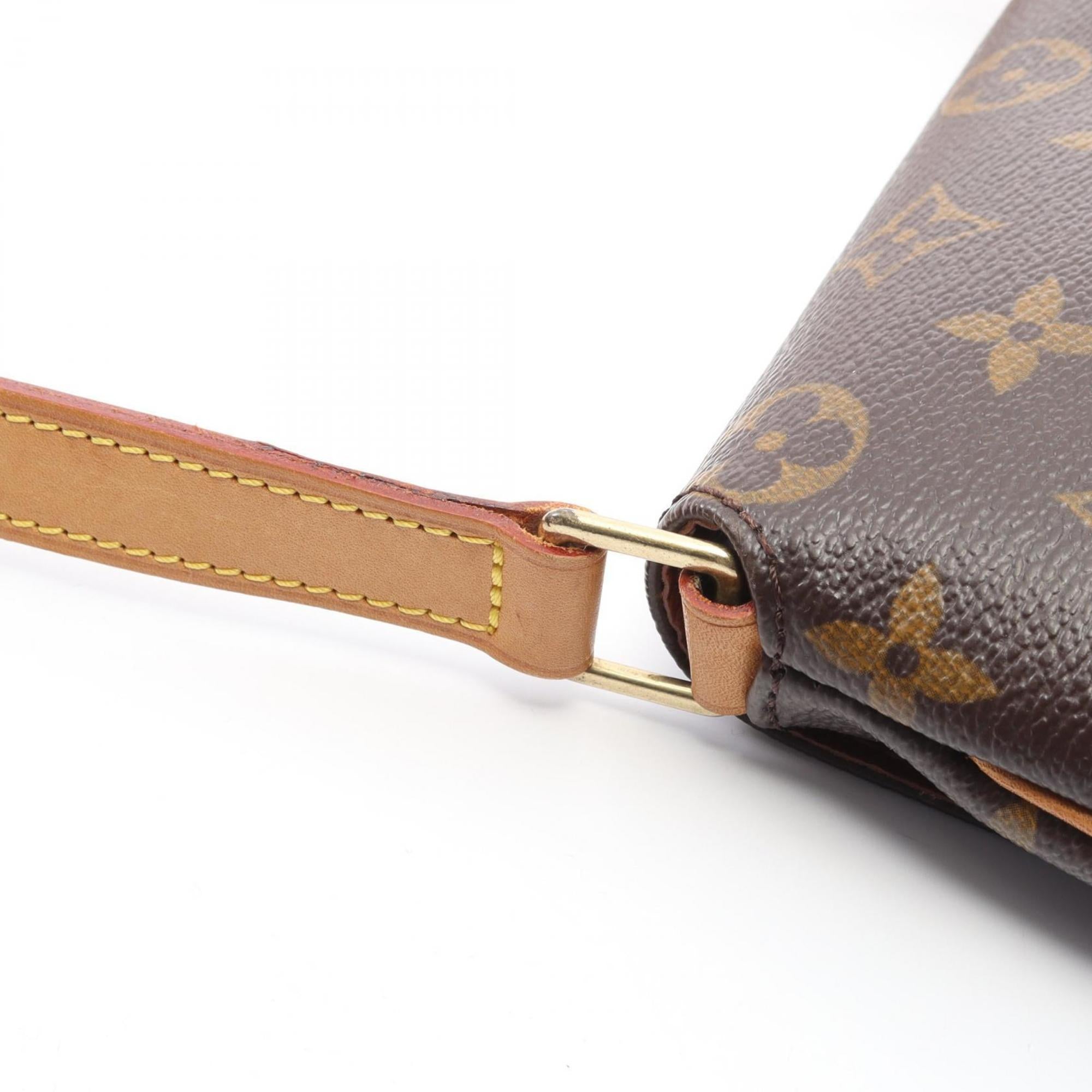 Louis Vuitton Brown Monogram Coated Canvas Leather Handbag Shoulder Bag (Pre-Owned)