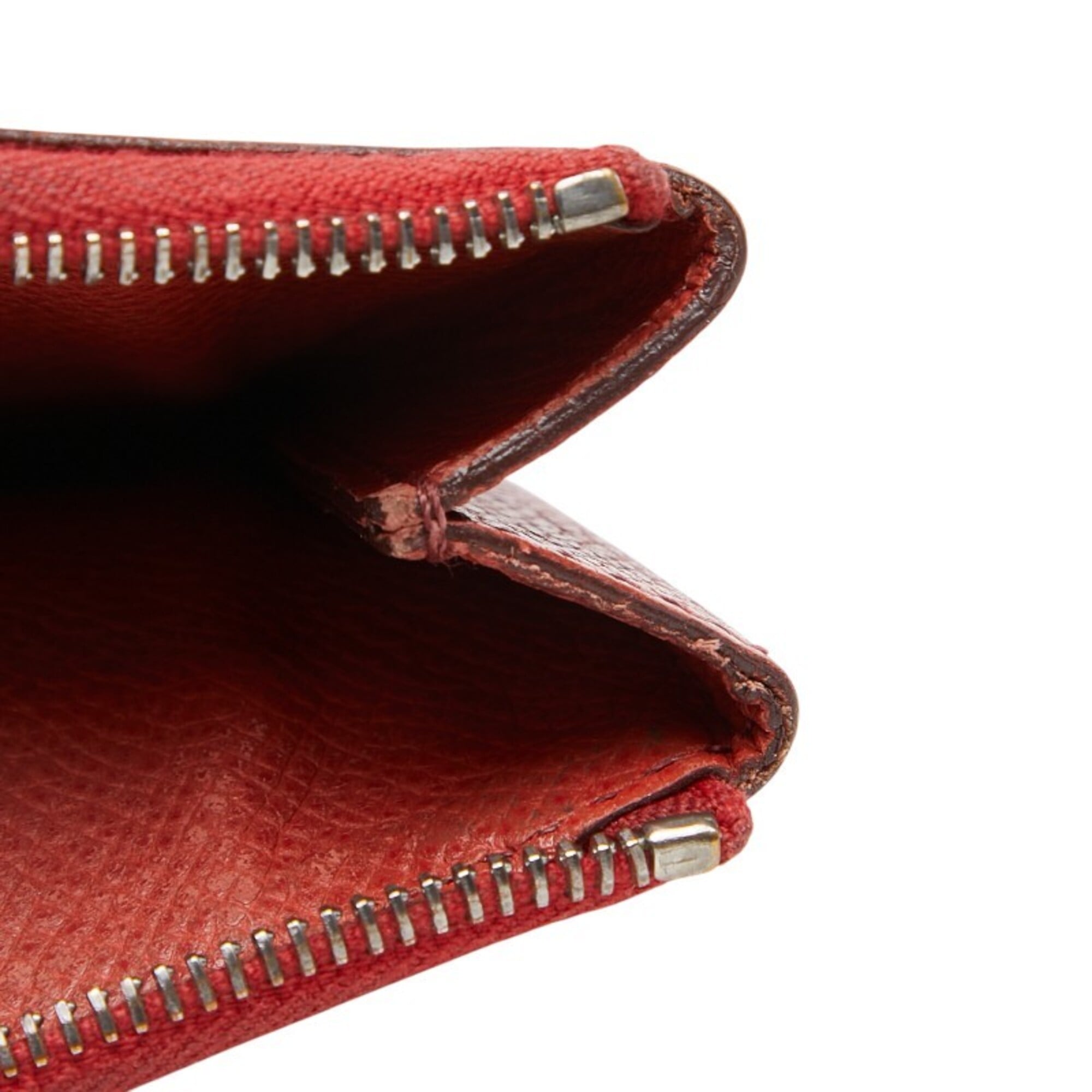 Hermes Orange Leather Coin Purse/Coin Case (Pre-Owned)