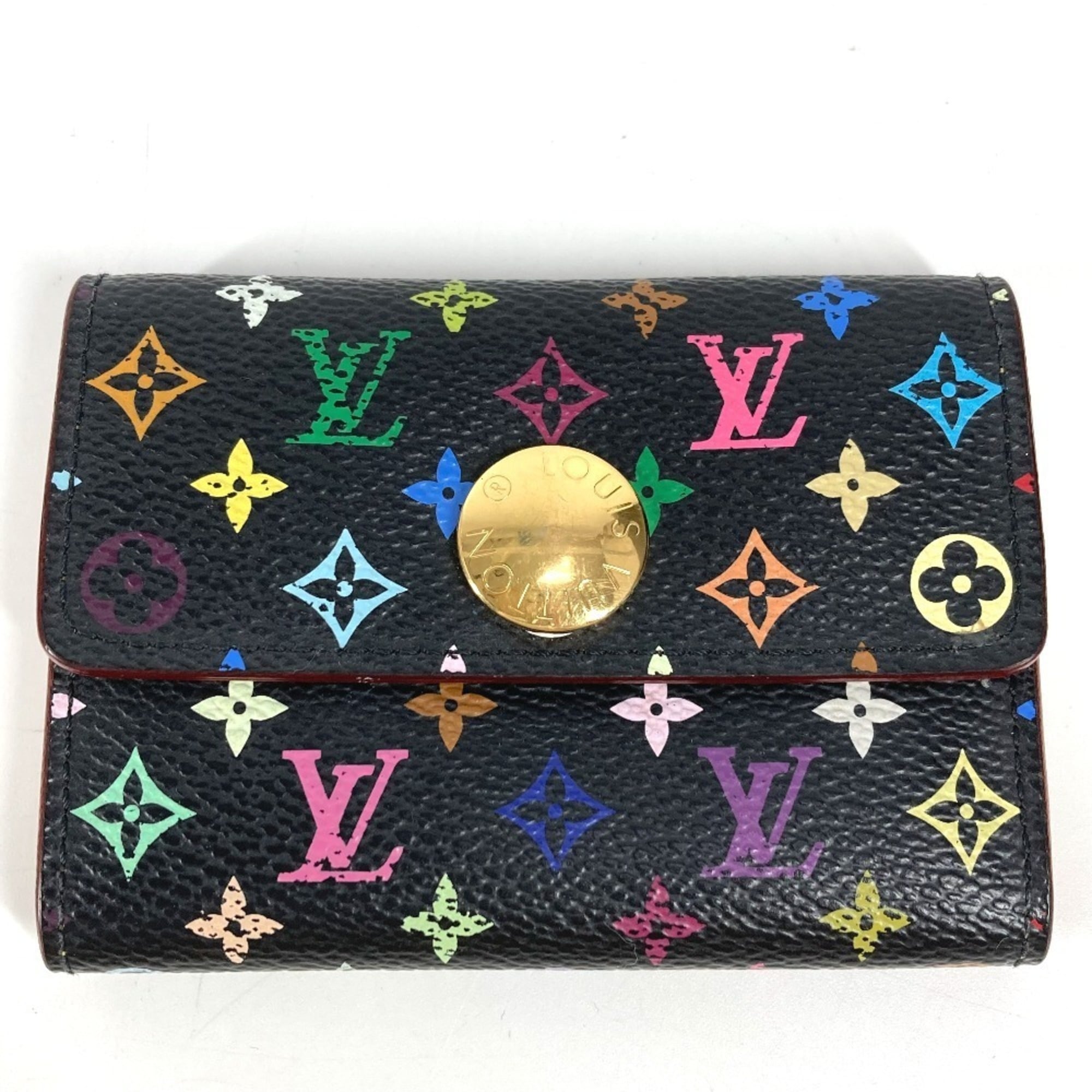 Louis Vuitton Black Noir Monogram Multicolore Coin Purse/Coin Case (Pre-Owned)