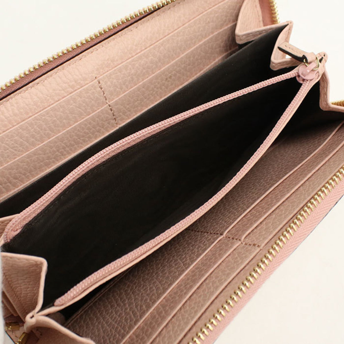 Gucci Pink Leather Pvc Long Wallet (Bi-Fold) (Pre-Owned)