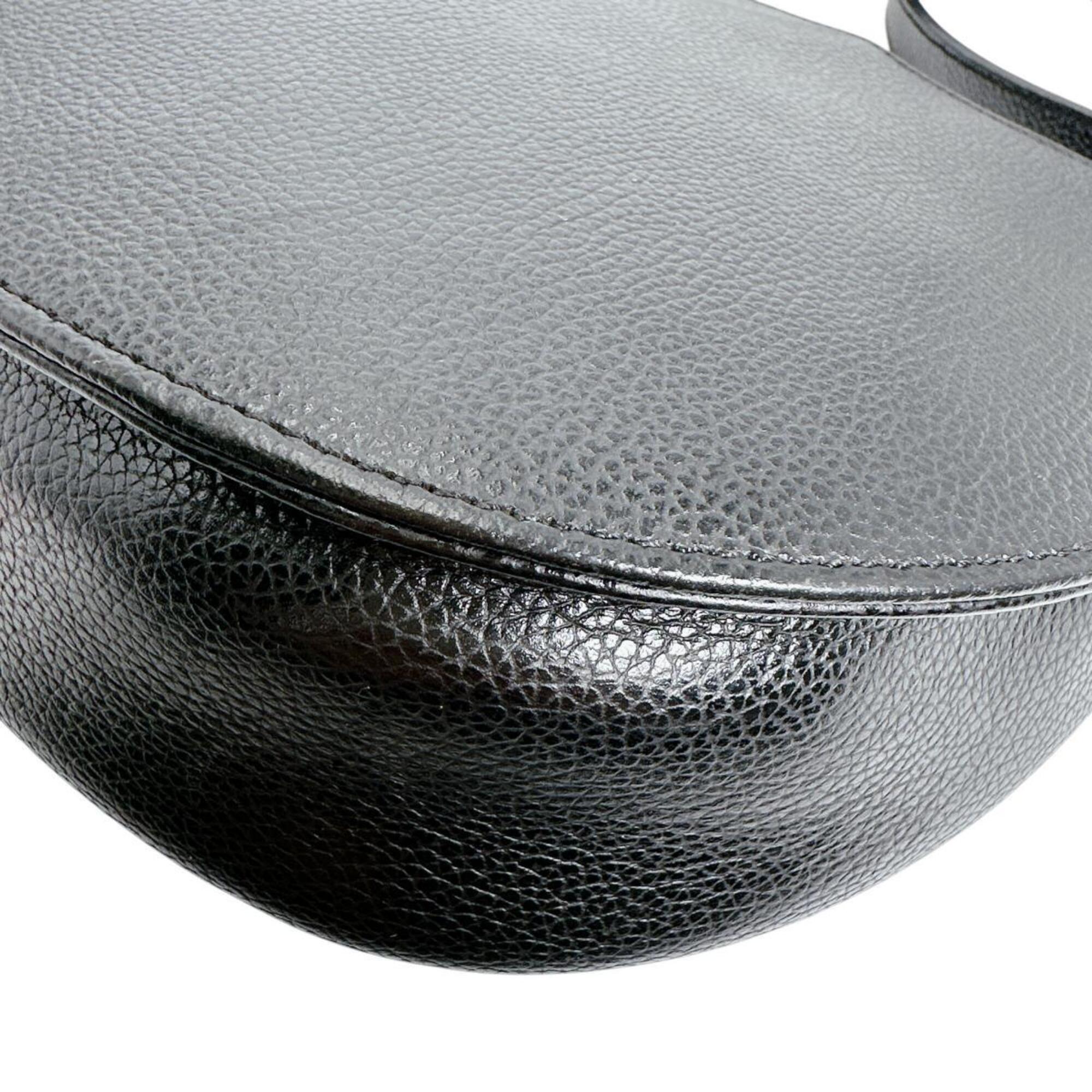 Coach Black Leather Handbag Shoulder Bag (Pre-Owned)