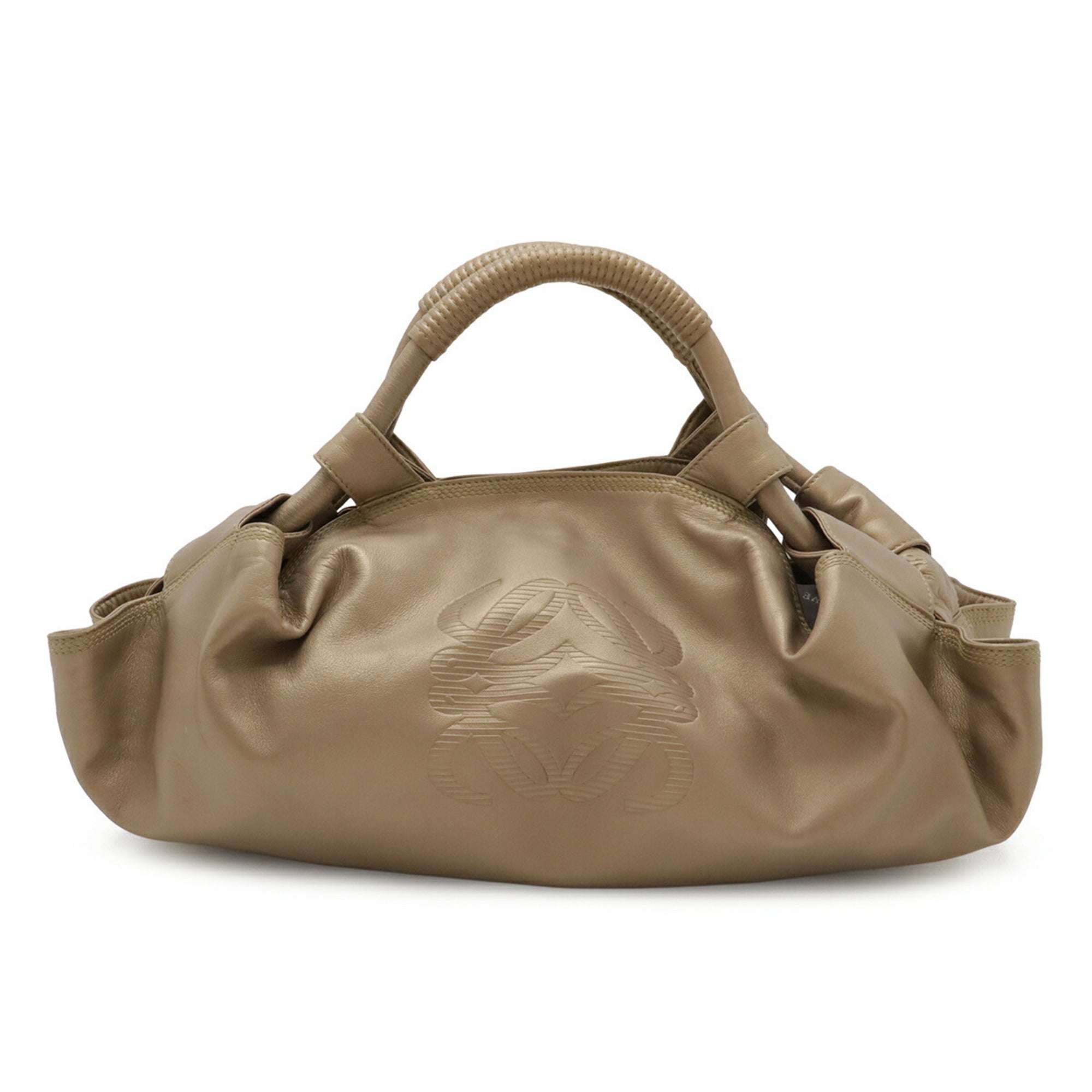 Loewe Nappa Aire Champagne Gold Nappa Leather Handbag (Pre-Owned)
