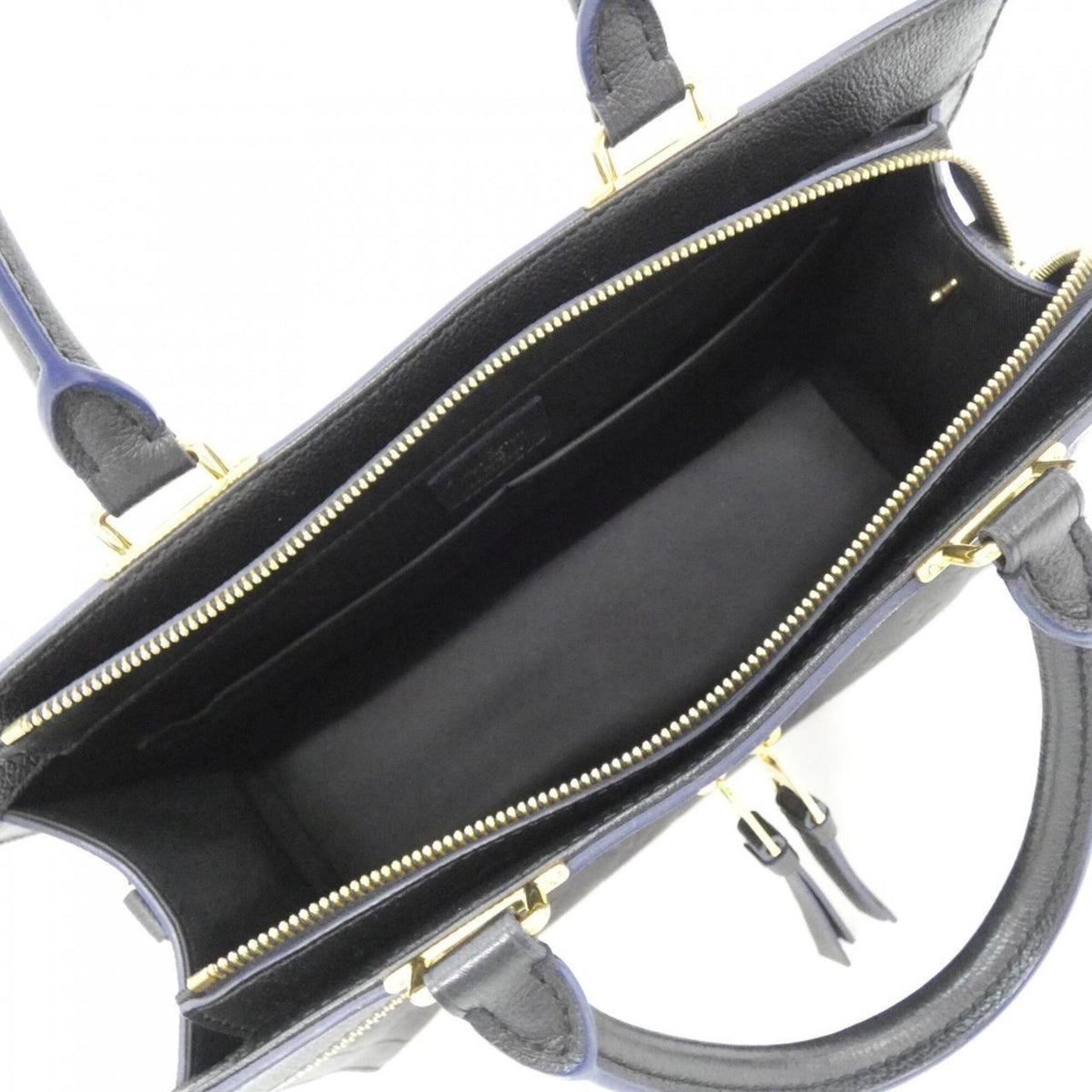 Louis Vuitton Black Leather Handbag (Pre-Owned)