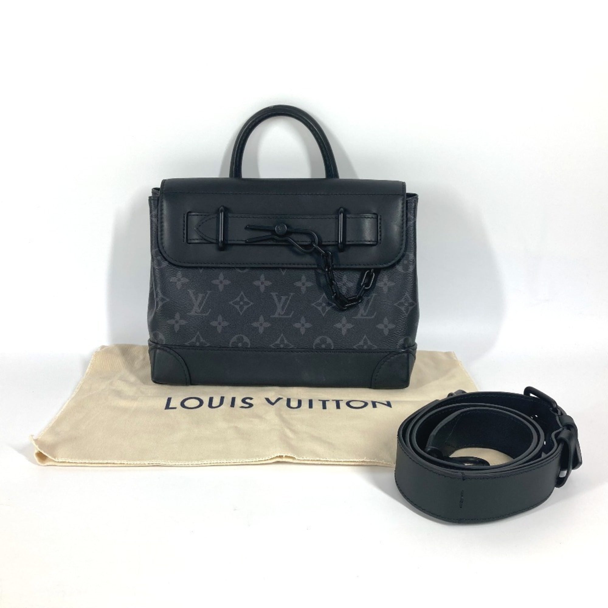 Louis Vuitton Black Monogram Eclipse Monogram Eclipse Handbag Shoulder Bag (Pre-Owned)