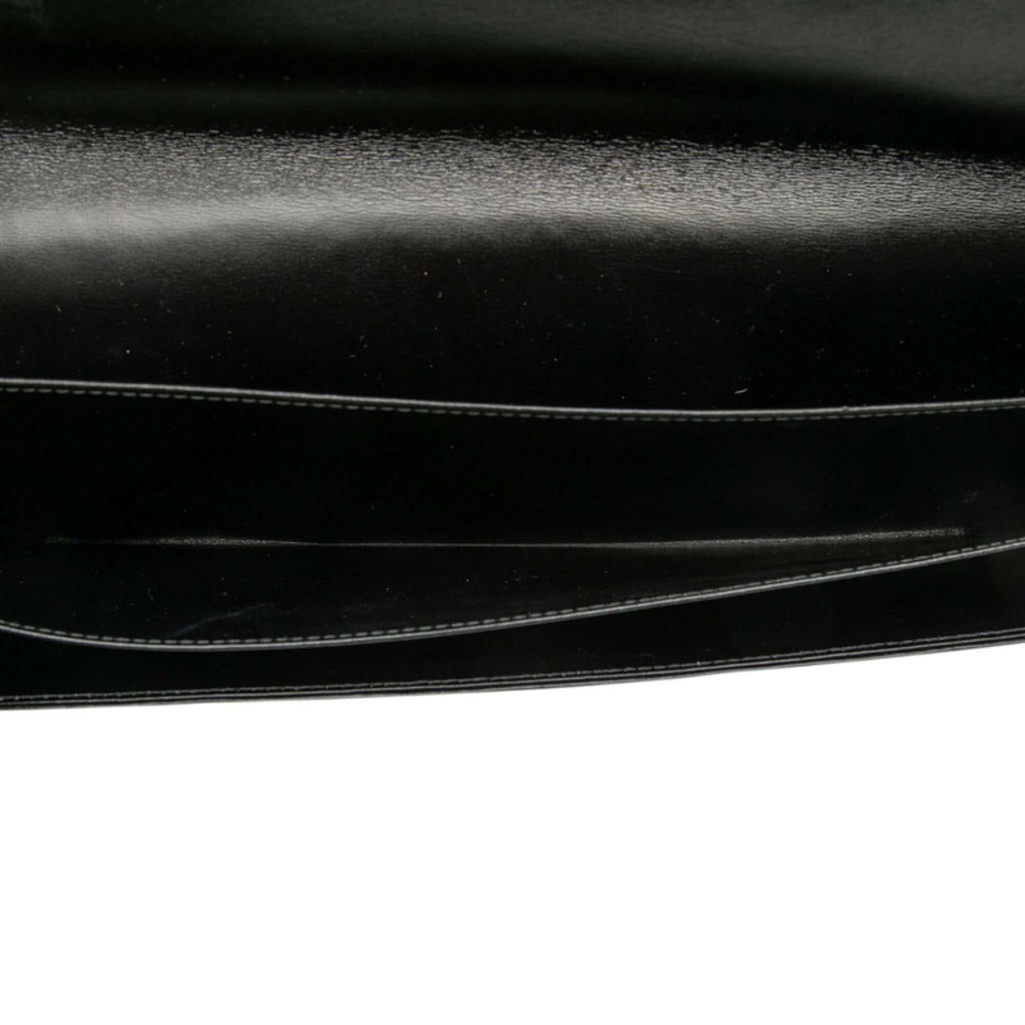 Louis Vuitton Opera Black Leather Clutch Bag (Pre-Owned)