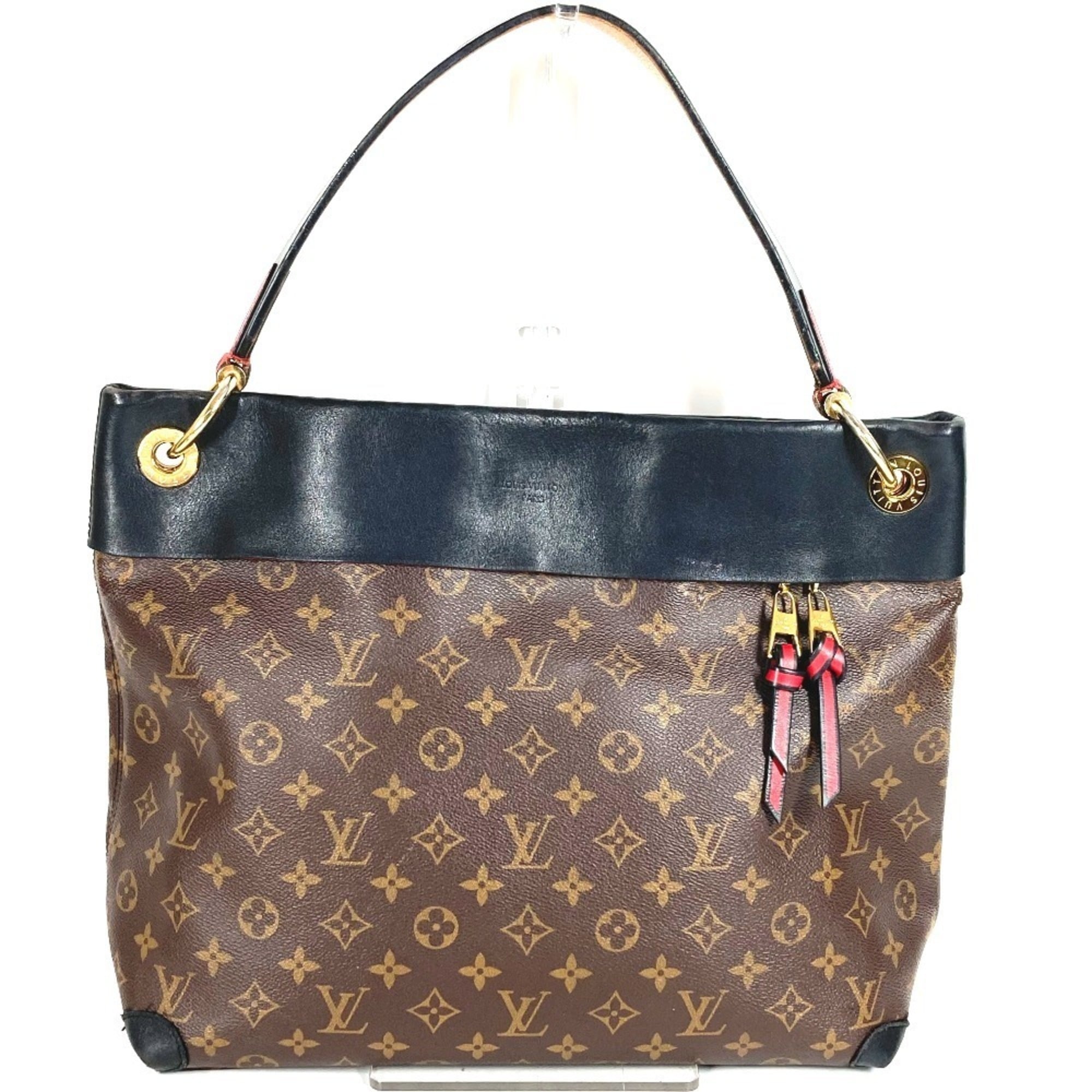 Louis Vuitton Black Brown Monogram Noir Monogram Shoulder Bag Tote Bag (Pre-Owned)