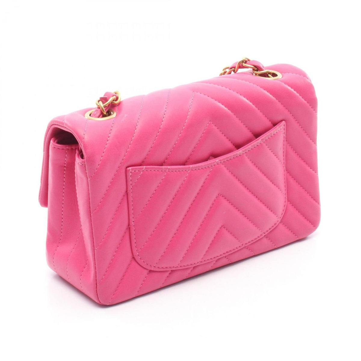 Chanel Pink Leather Handbag Shoulder Bag (Pre-Owned)
