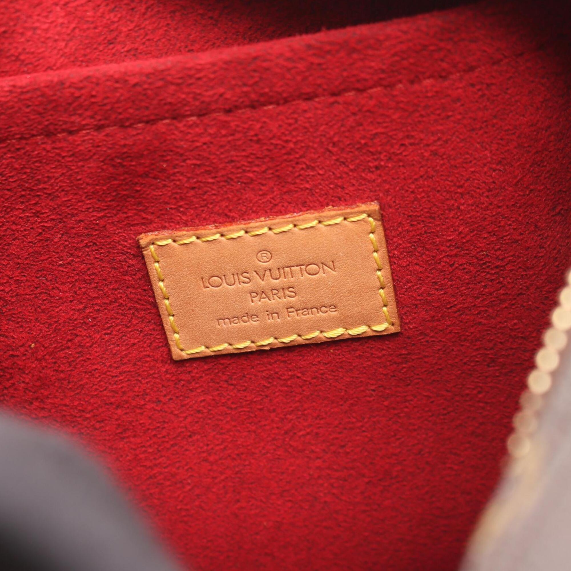 Louis Vuitton Brown Monogram Coated Canvas Leather Handbag Shoulder Bag (Pre-Owned)