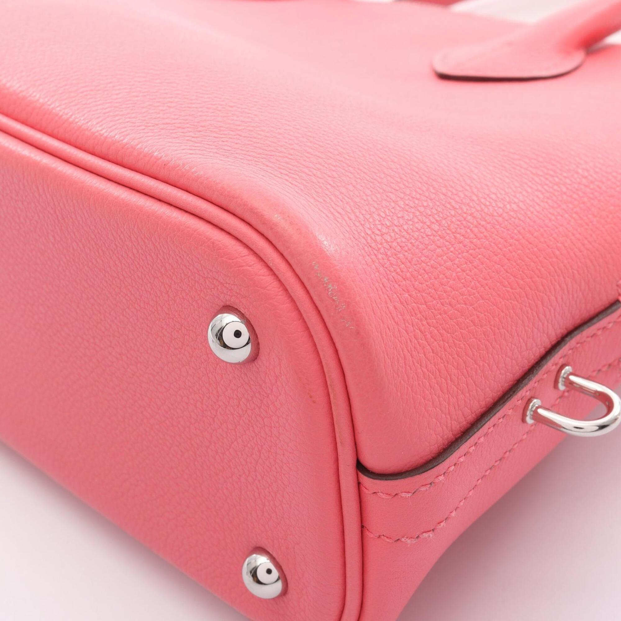 Hermes Pink Rose Azalee Evercalf Leather Handbag (Pre-Owned)