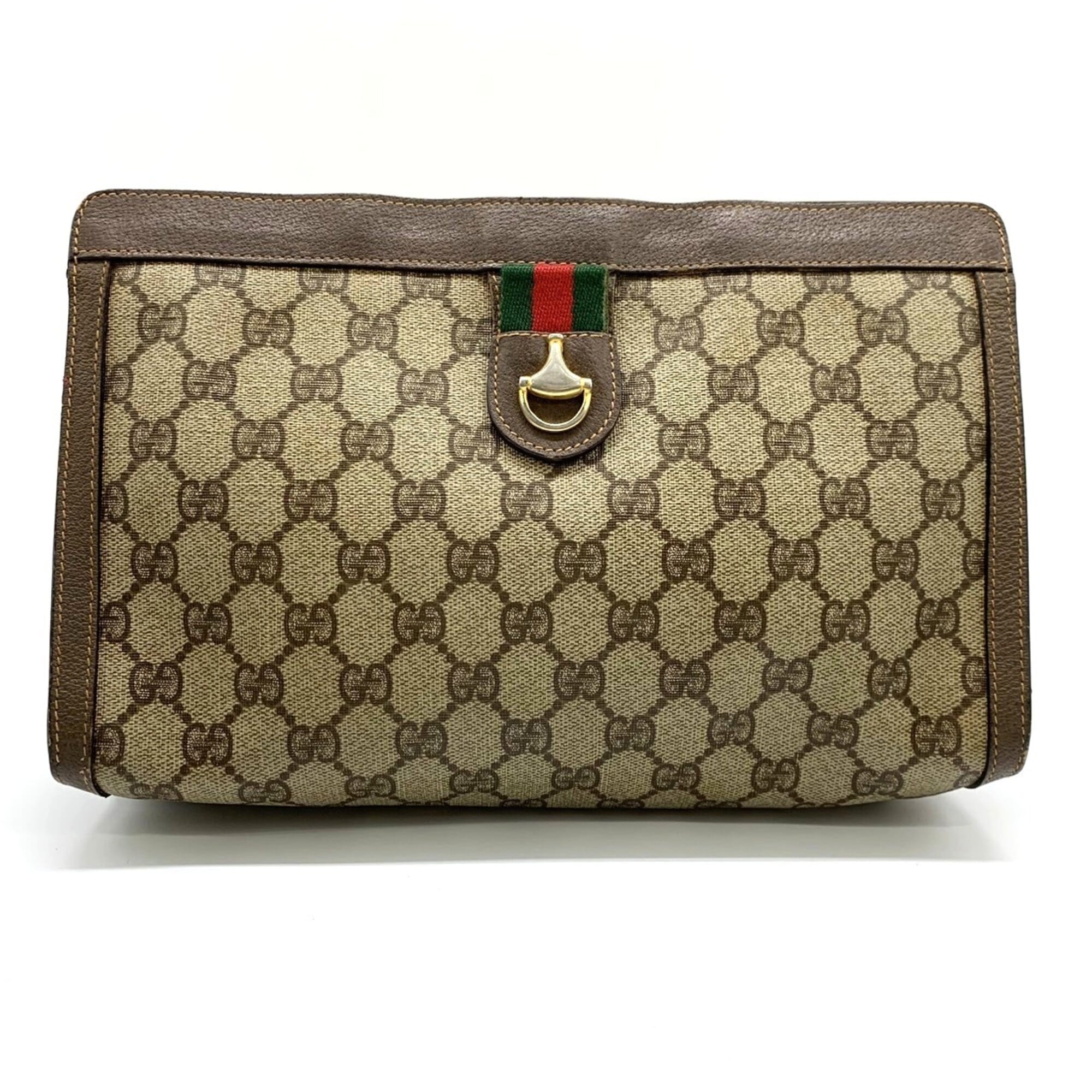 Gucci Brown Clutch Bag (Pre-Owned)
