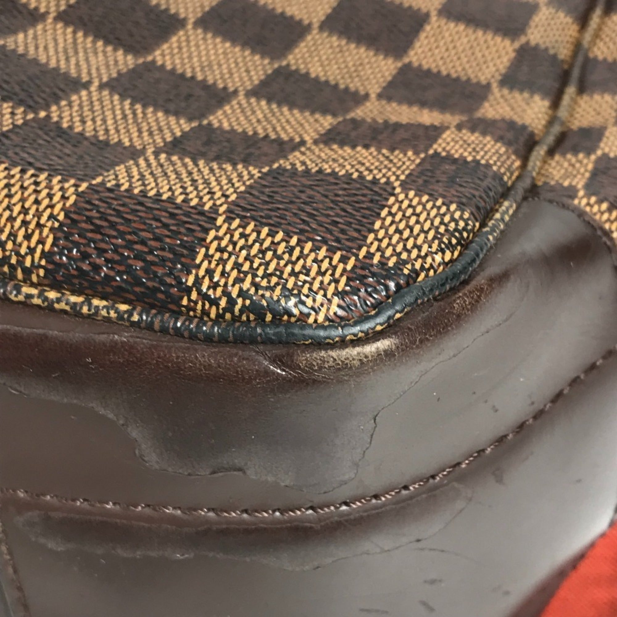 Louis Vuitton Brown Ebene Damier Canvas Handbag Shoulder Bag (Pre-Owned)