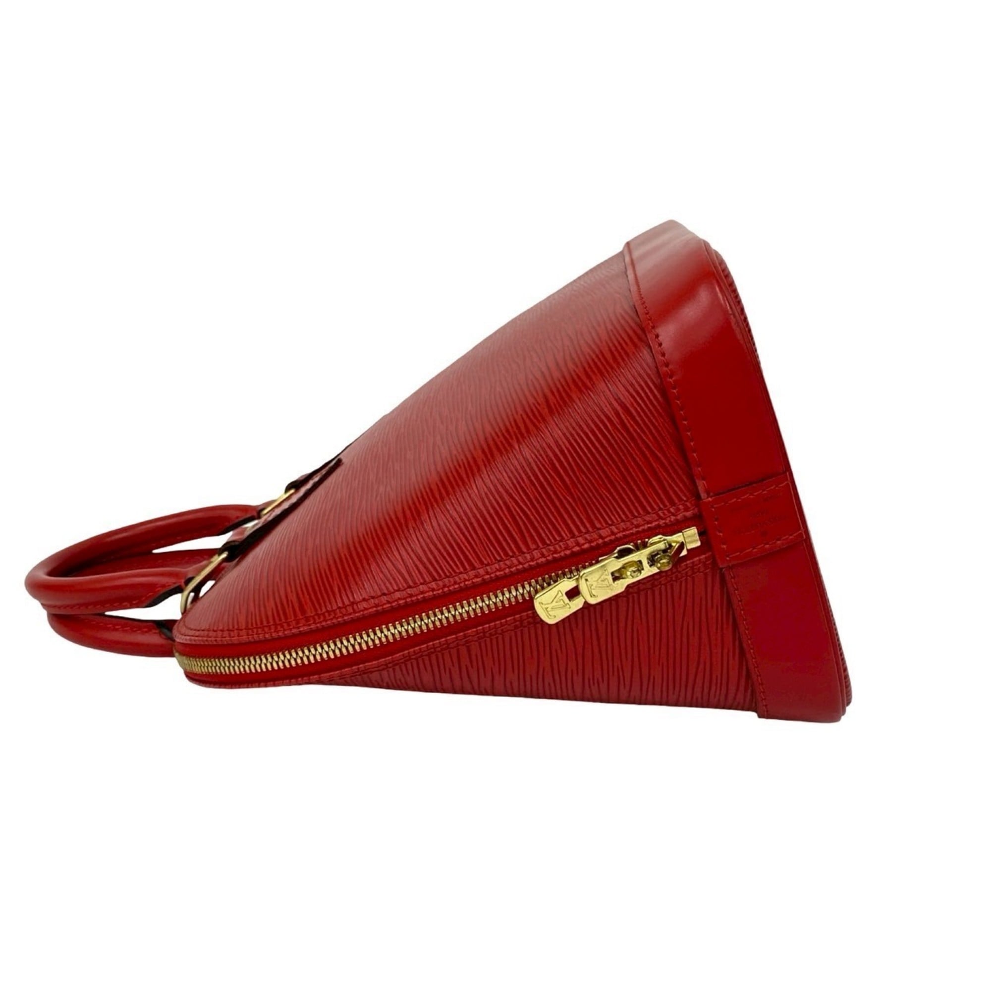 Louis Vuitton Red Color Epi Leather Handbag Tote Bag (Pre-Owned)