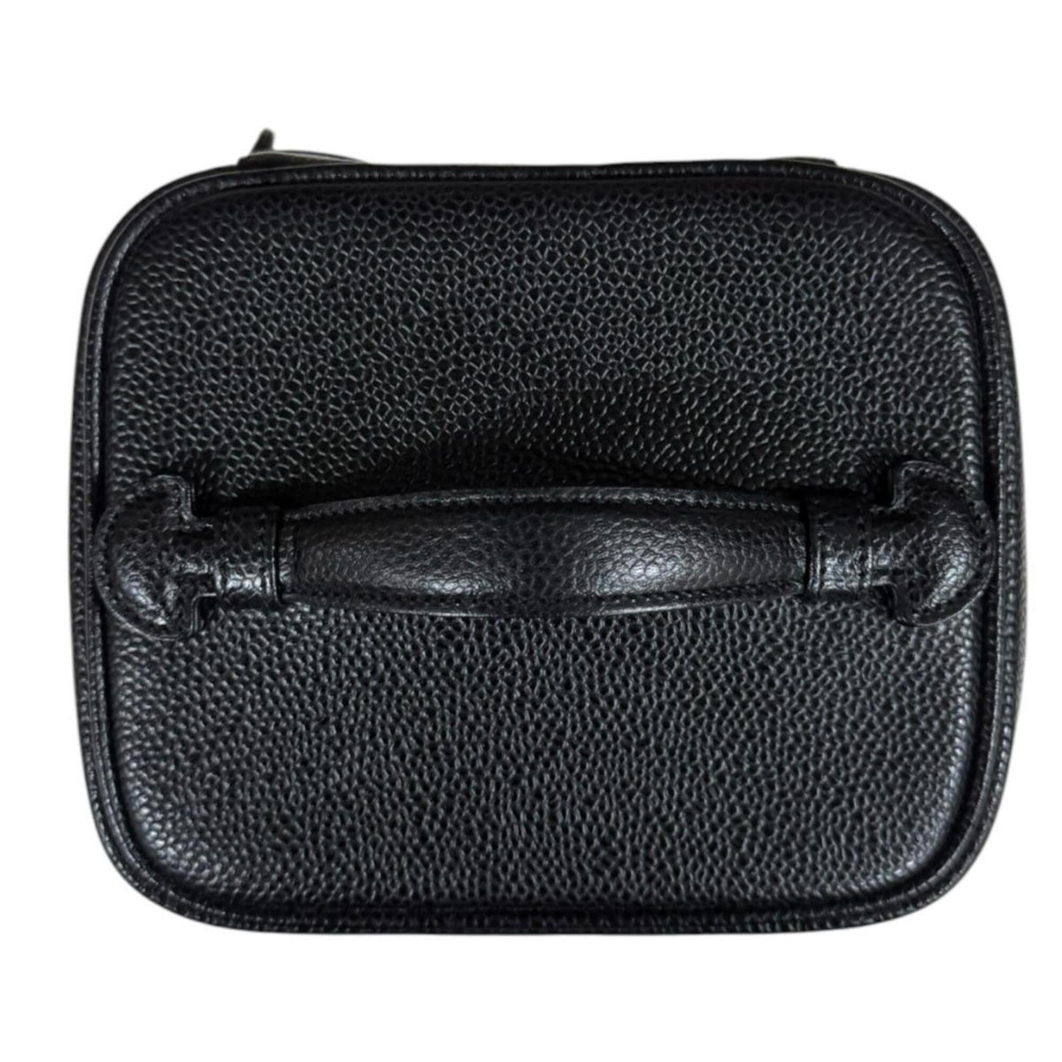 Chanel Black Grained Calfskin Handbag (Pre-Owned)