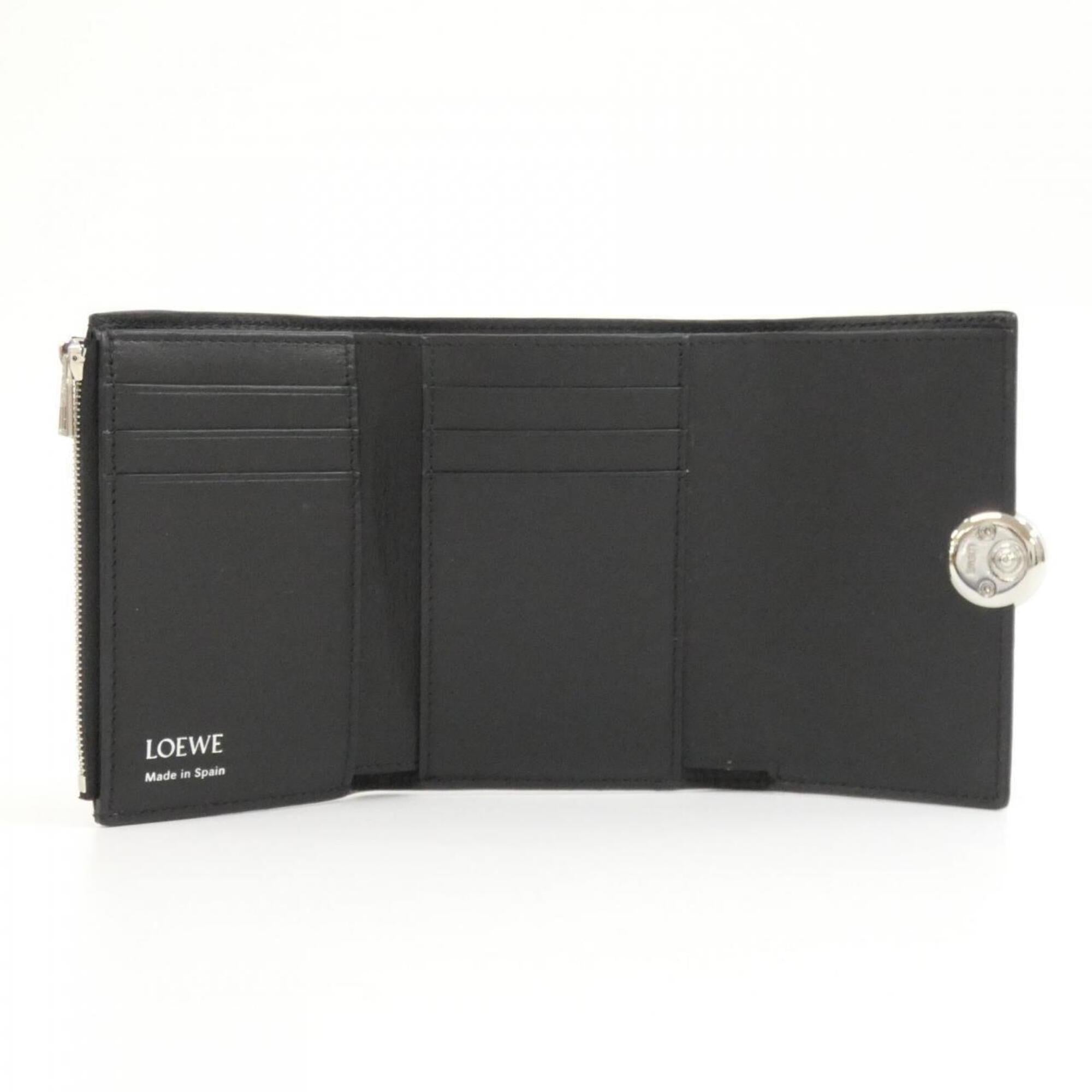 Loewe Black Leather Wallet (Bi-Fold) (Pre-Owned)