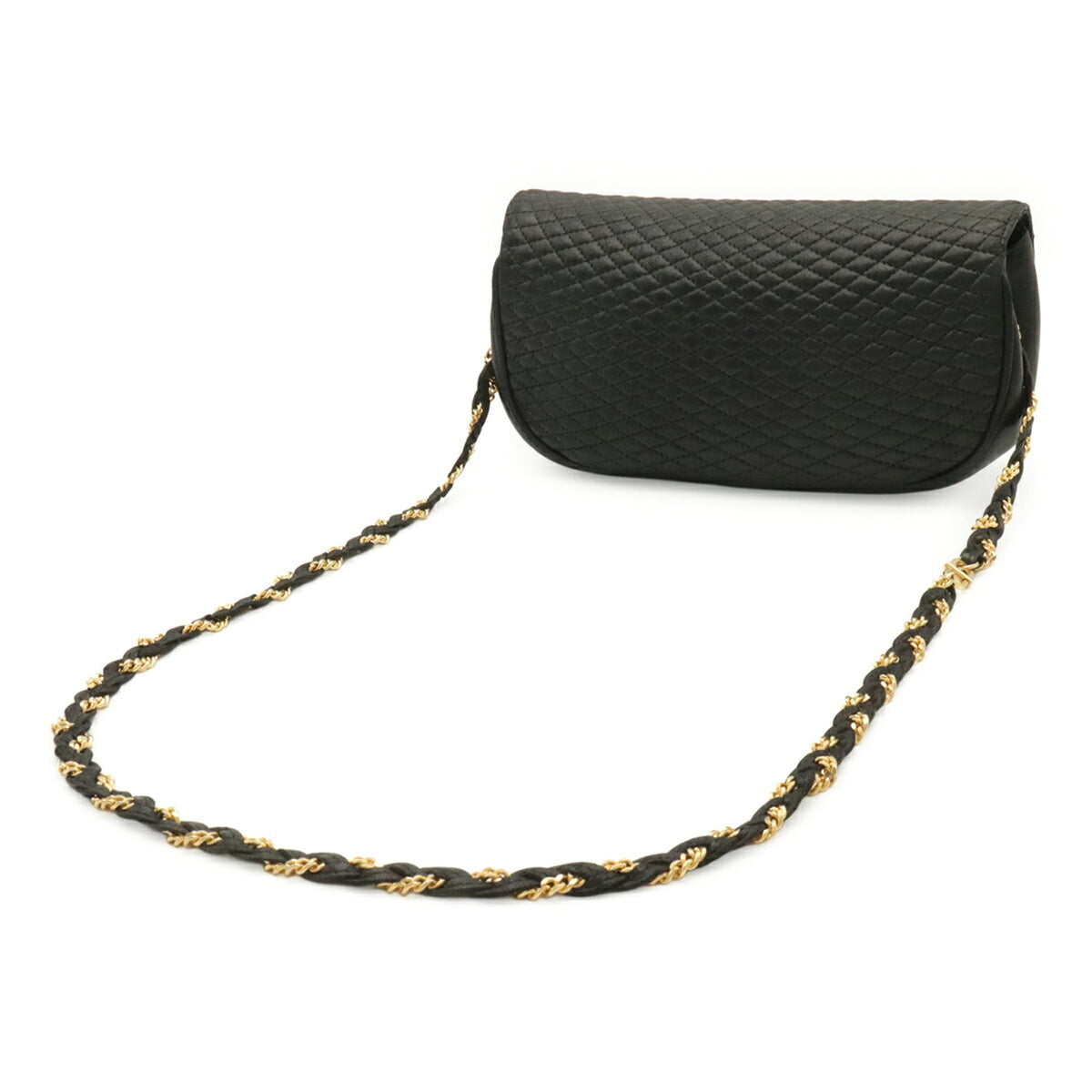 Bally Black Leather Pochette Shoulder Bag (Pre-Owned)