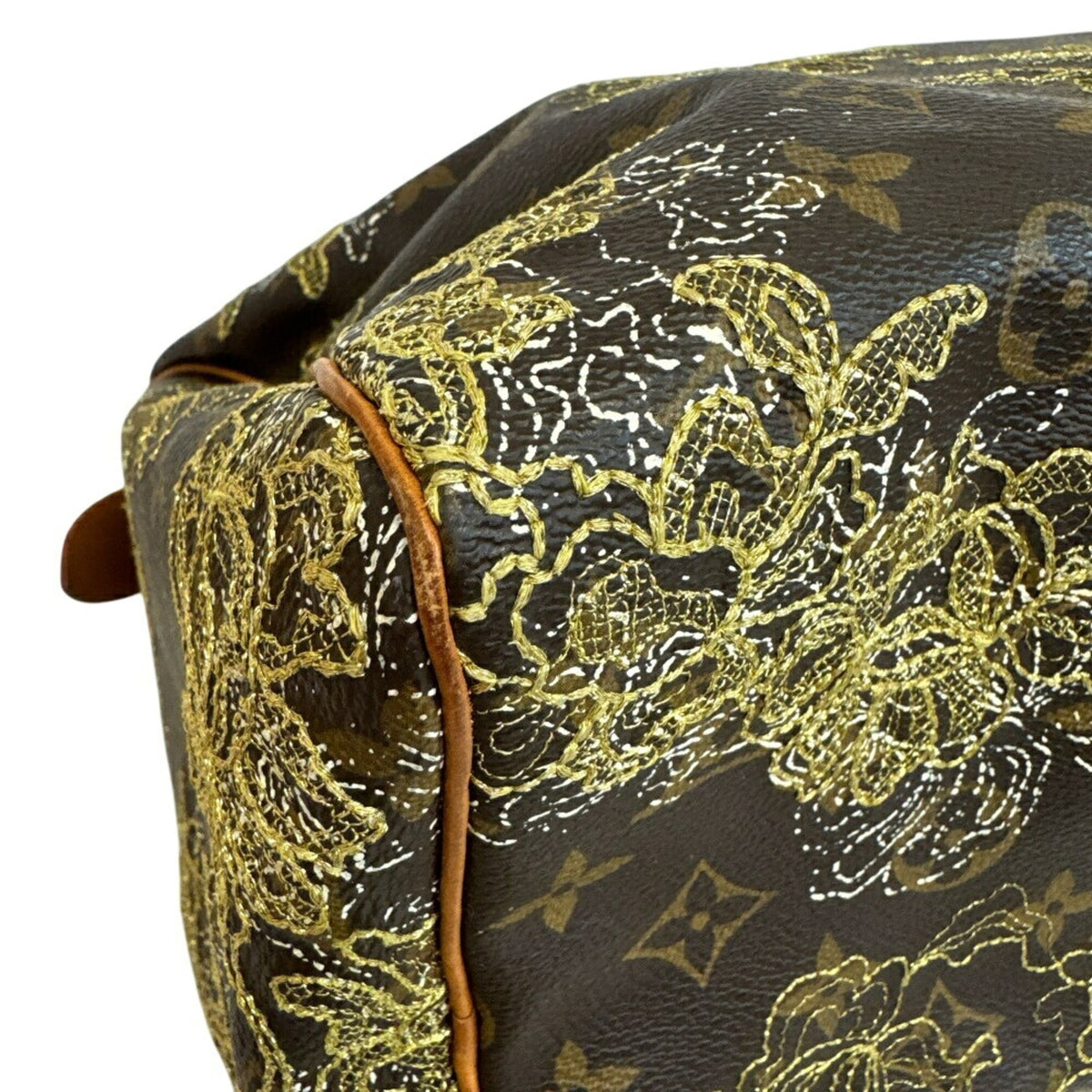Louis Vuitton Brown Monogram Leather Boston Bag Handbag (Pre-Owned)