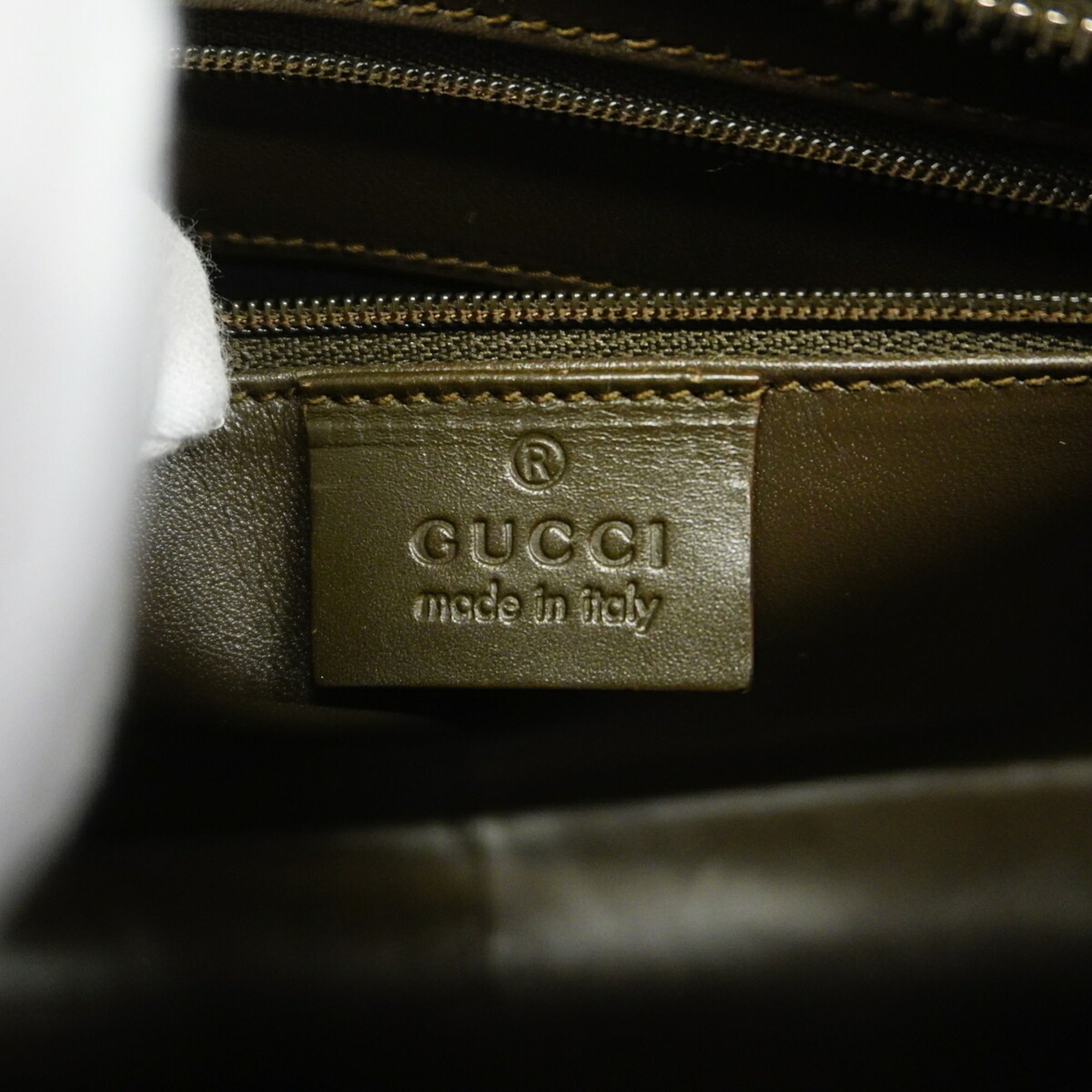 Gucci Khaki Nylon Handbag (Pre-Owned)