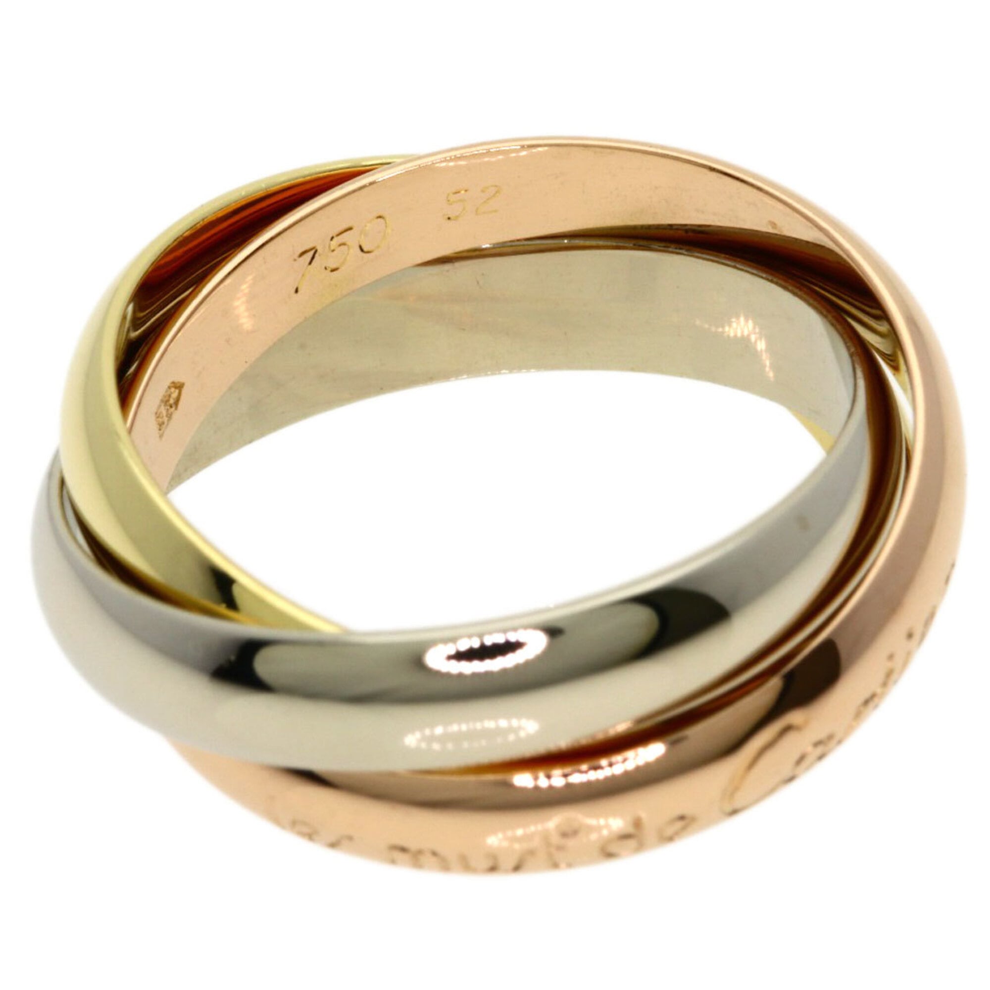 Cartier Yellow Gold (18K) Pink Gold (18K) White Gold (18K) Band Ring (Pre-Owned)
