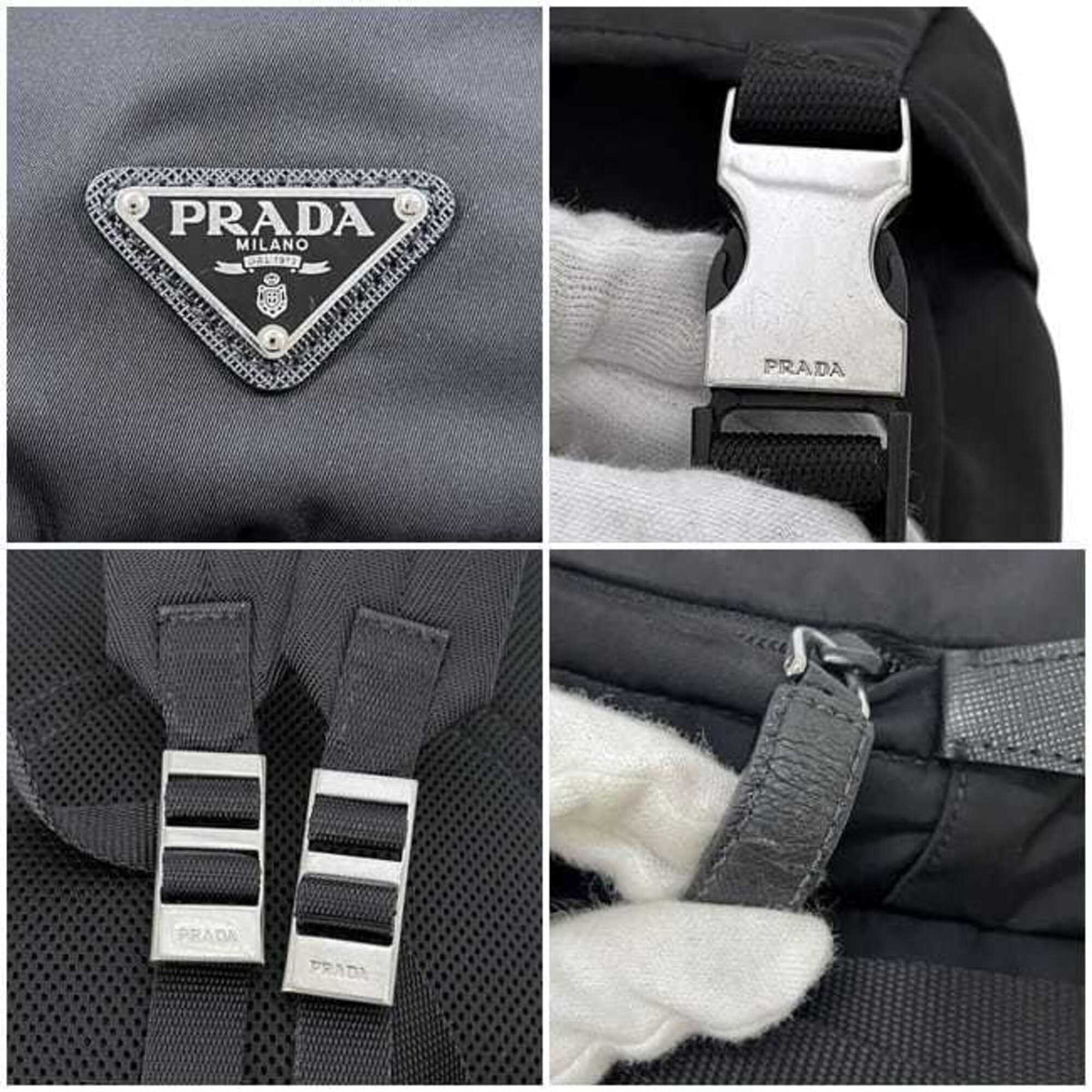 Prada Black Nero Nylon Backpack (Pre-Owned)