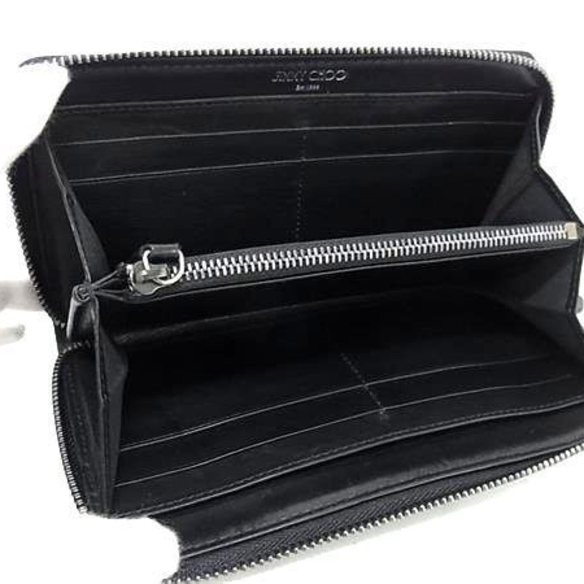 Jimmy Choo Green Nylon Long Wallet (Bi-Fold) (Pre-Owned)