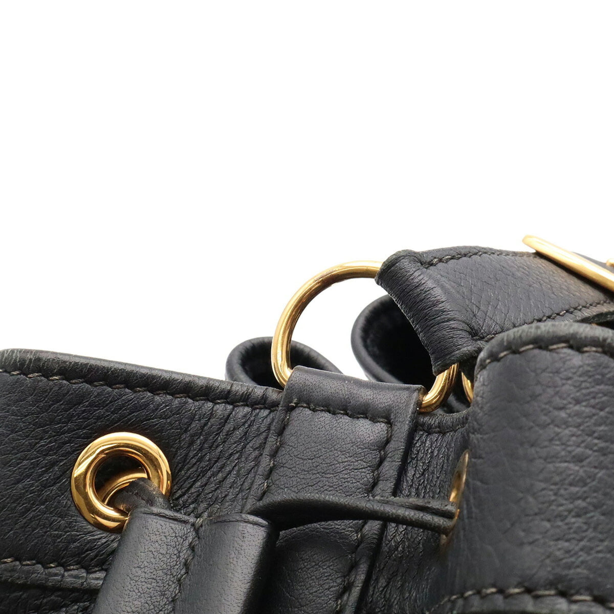 Hermes Black Taurillon Clemence Leather Handbag Shoulder Bag (Pre-Owned)