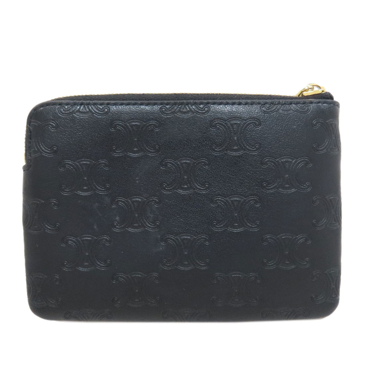 Celine Black Leather Coin Purse/Coin Case (Pre-Owned)