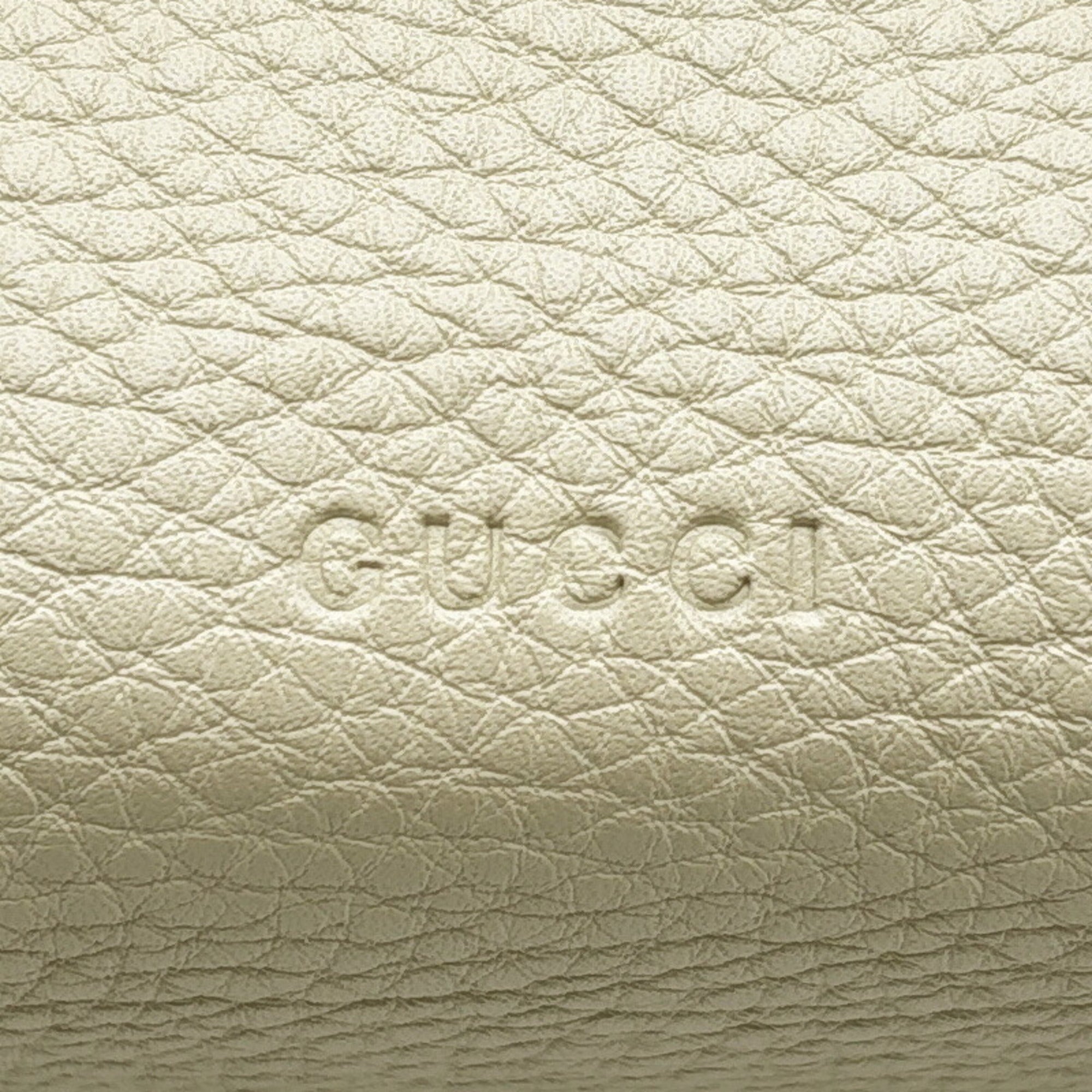 Gucci Bamboo Ivory Multi-Color Leather Shoulder Bag (Pre-Owned)