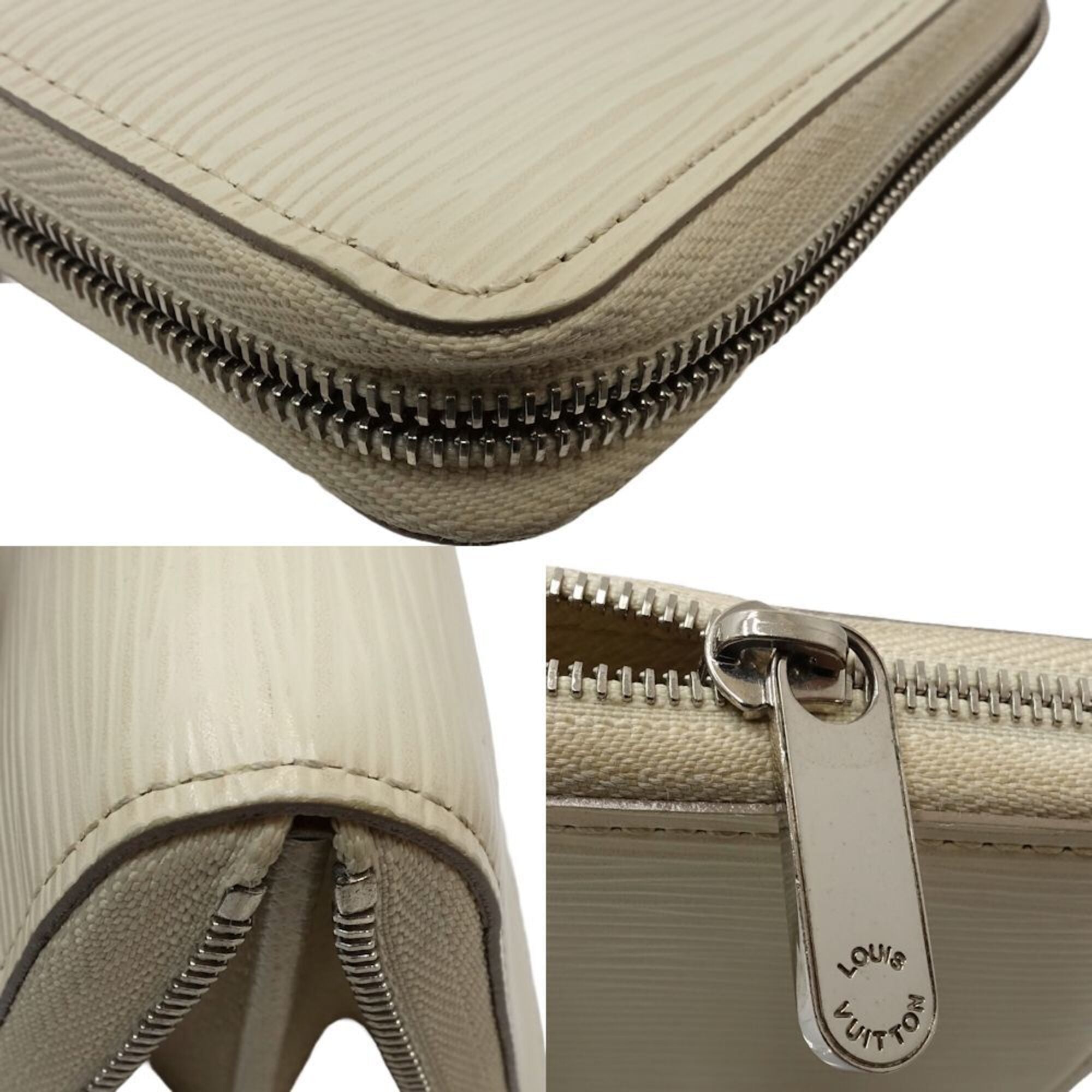 Louis Vuitton Epi Lv Off White Epi Leather Coin Purse/Coin Case (Pre-Owned)