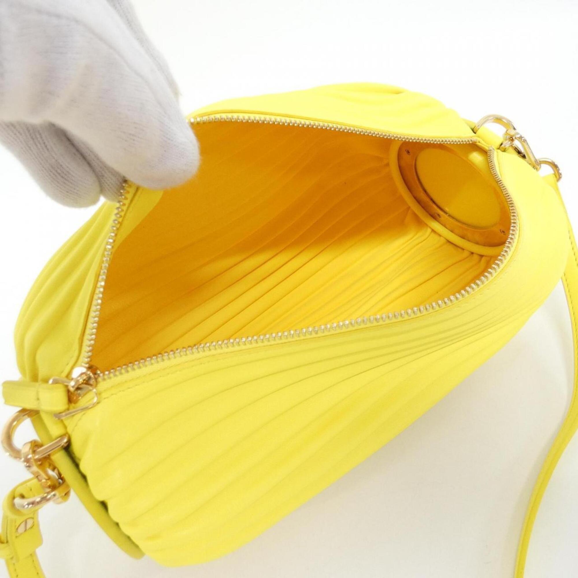 Loewe Yellow Leather Handbag Pouch Shoulder Bag (Pre-Owned)