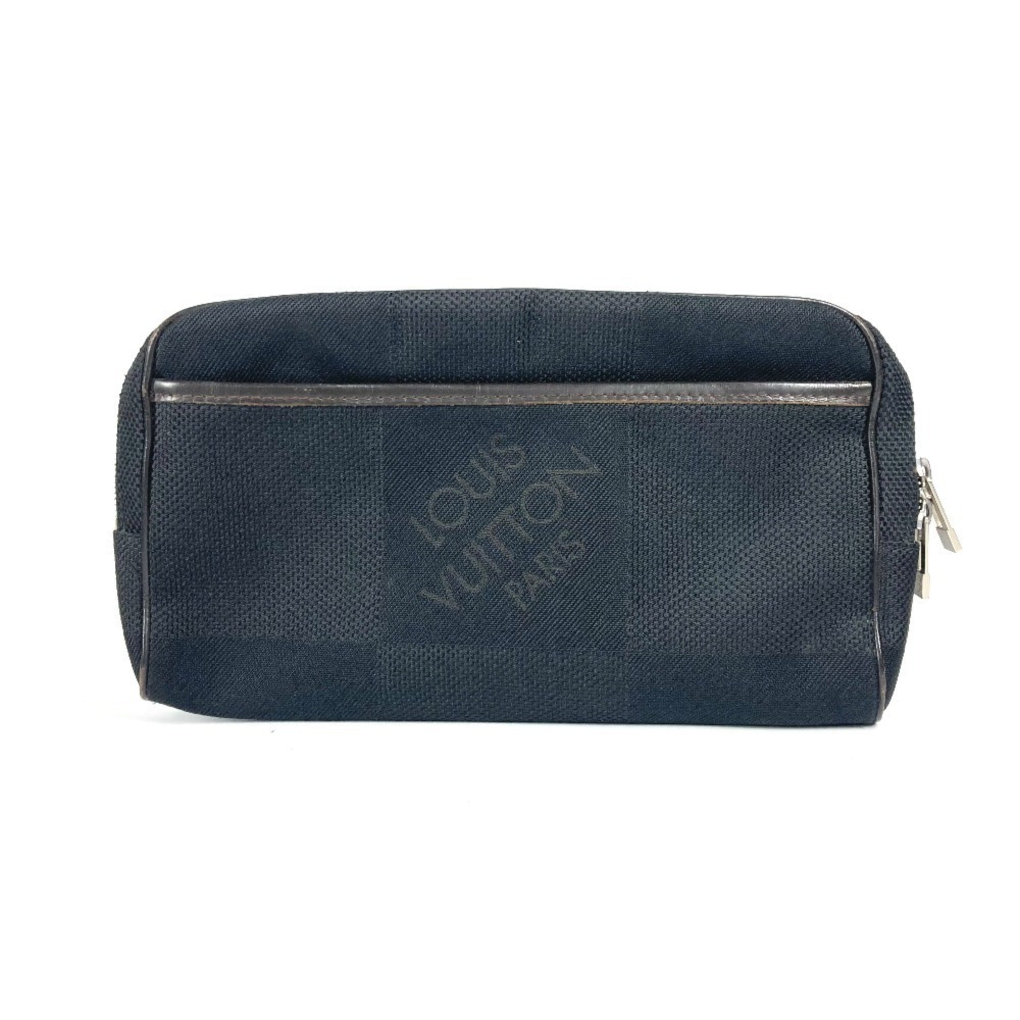 Louis Vuitton Black Noir Damier Geant Fanny Pack Shoulder Bag Sling Bag (Pre-Owned)