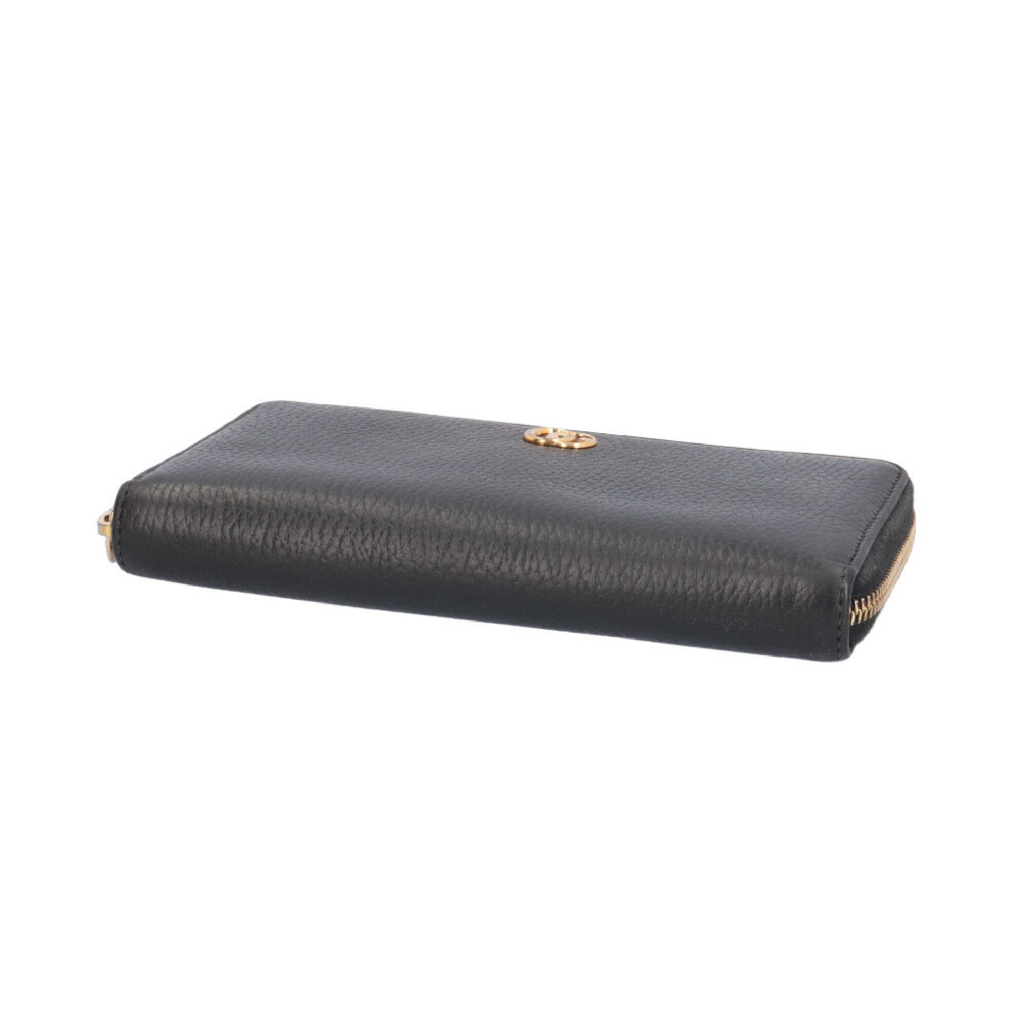 Gucci Black Leather Long Wallet (Bi-Fold) (Pre-Owned)