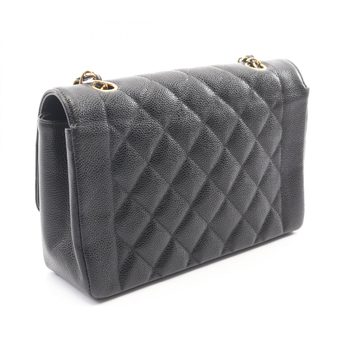 Chanel Black Grained Calfskin Handbag Shoulder Bag (Pre-Owned)