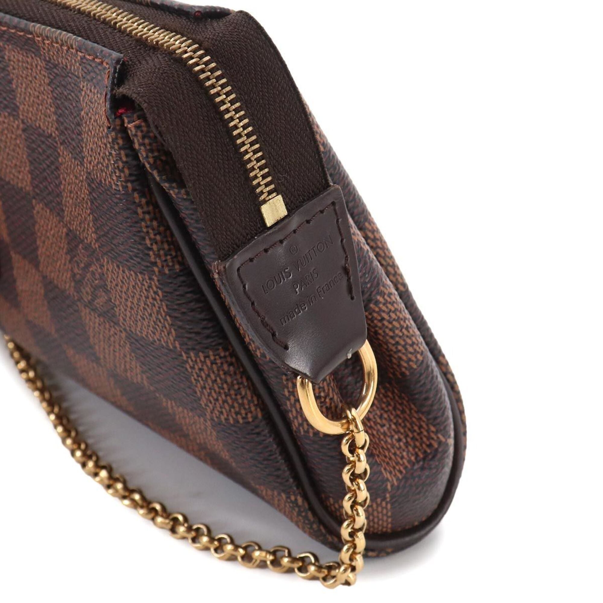Louis Vuitton Ebene Damier Canvas Handbag Shoulder Bag (Pre-Owned)