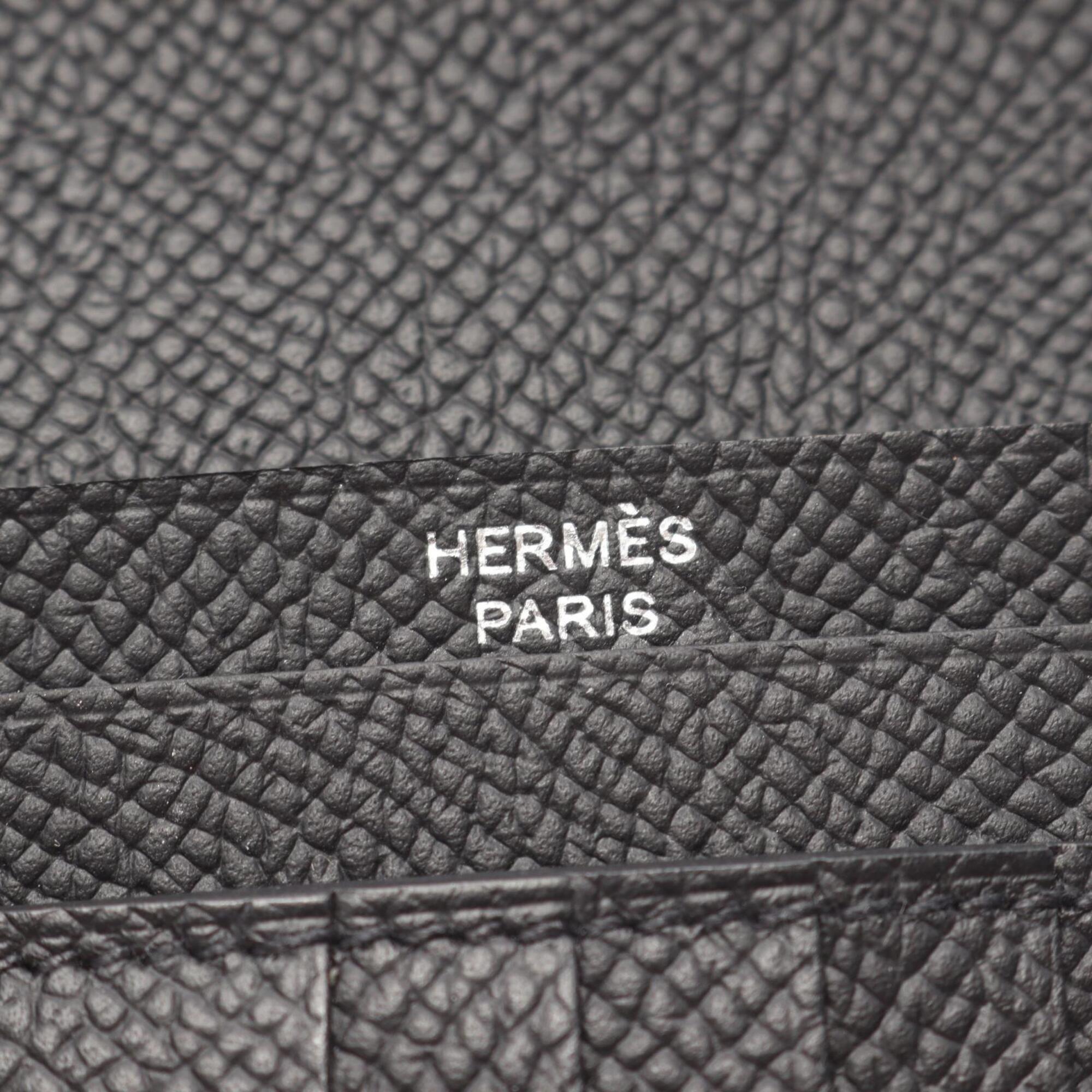 Hermes Black Epsom Leather Wallet (Bi-Fold) (Pre-Owned)