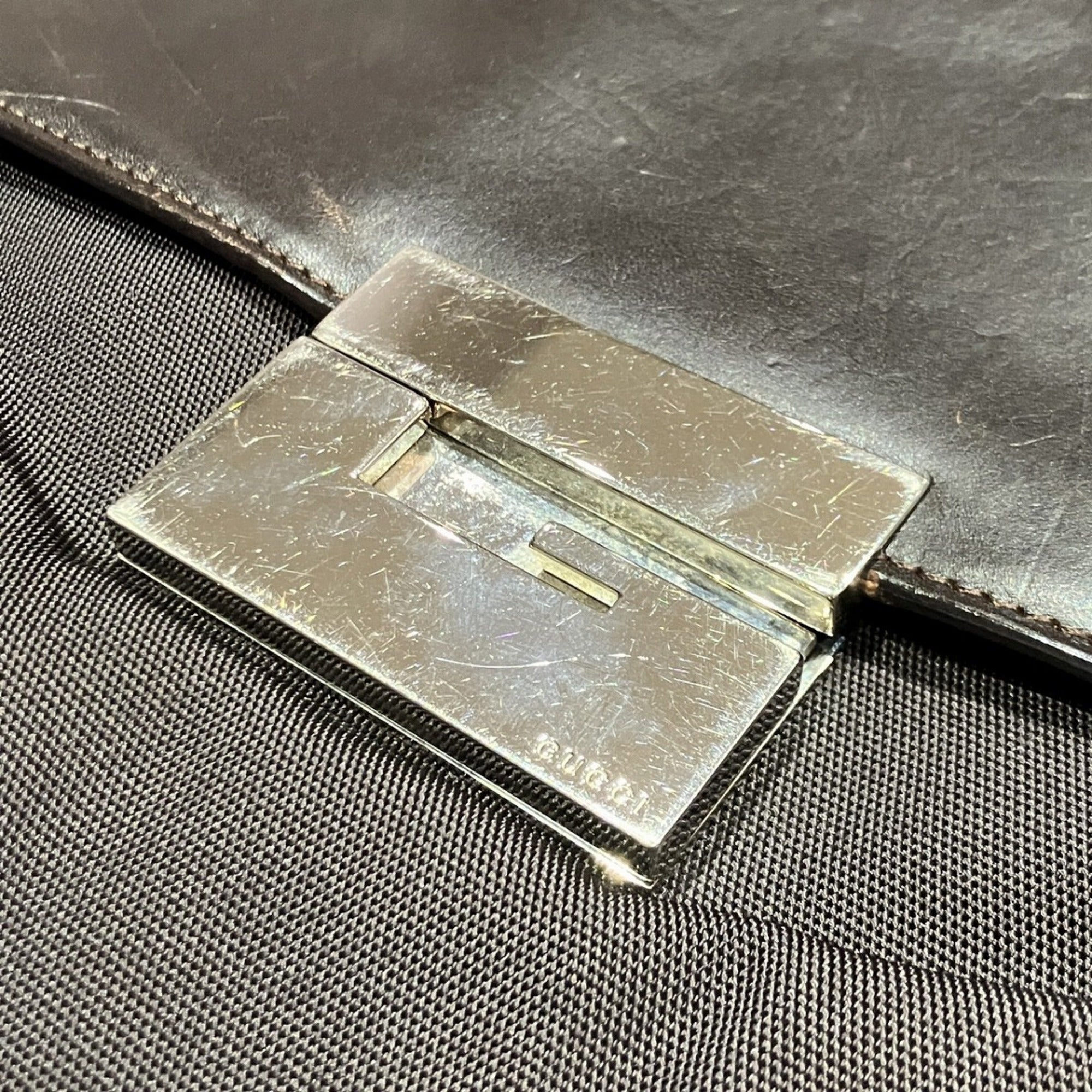 Gucci Brown Pvc Leather Shoulder Bag (Pre-Owned)