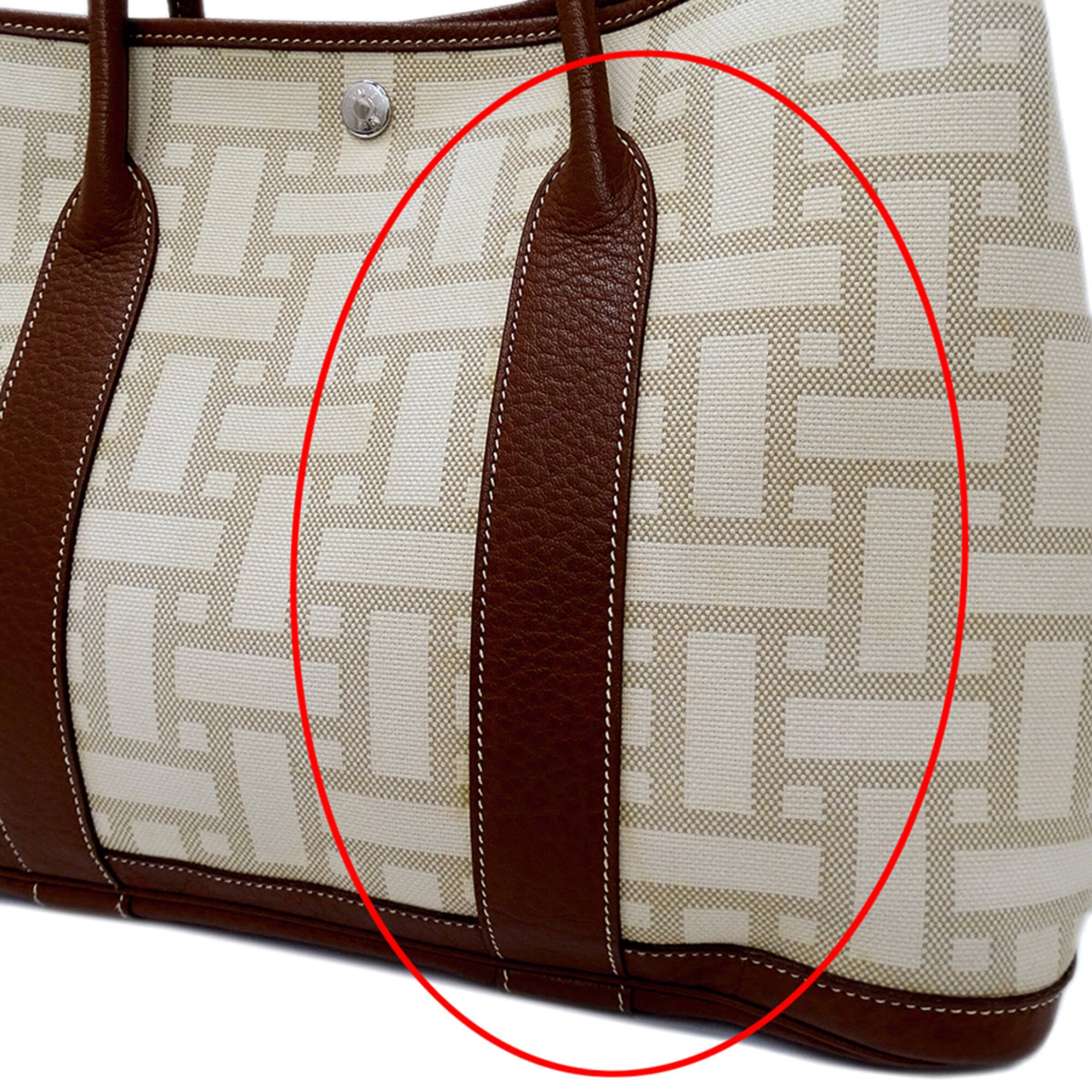 Hermes Brown Handbag Tote Bag (Pre-Owned)