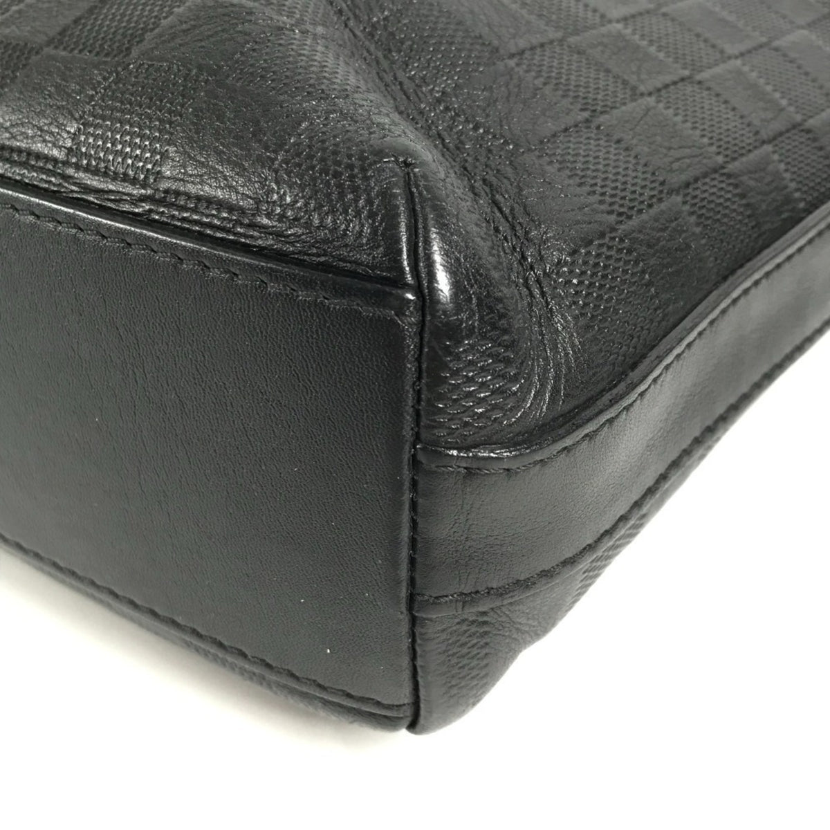 Louis Vuitton Black Onyx Damier Infini Leather Messenger Bag Shoulder Bag (Pre-Owned)