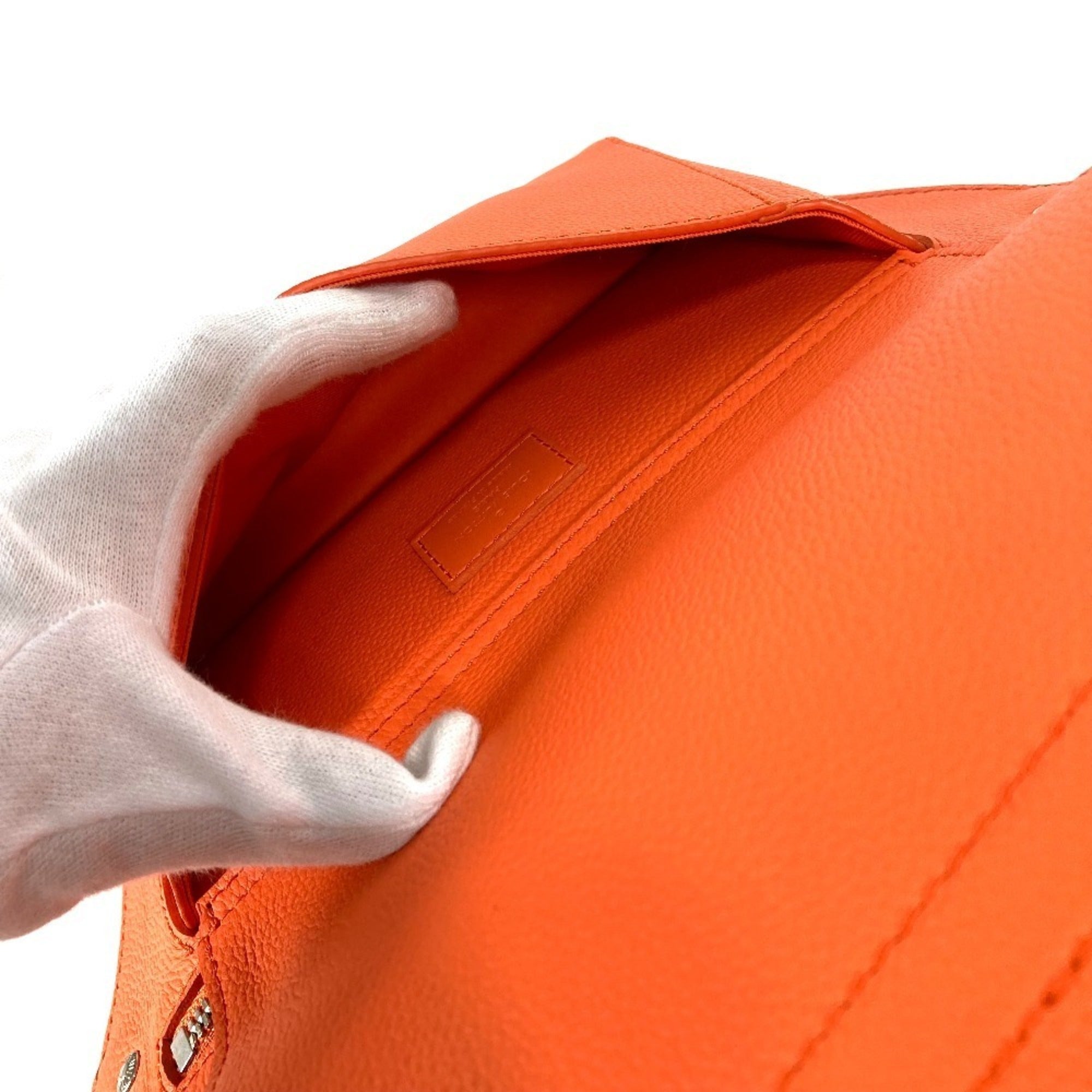 Louis Vuitton Orange Leather Fanny Pack Shoulder Bag (Pre-Owned)