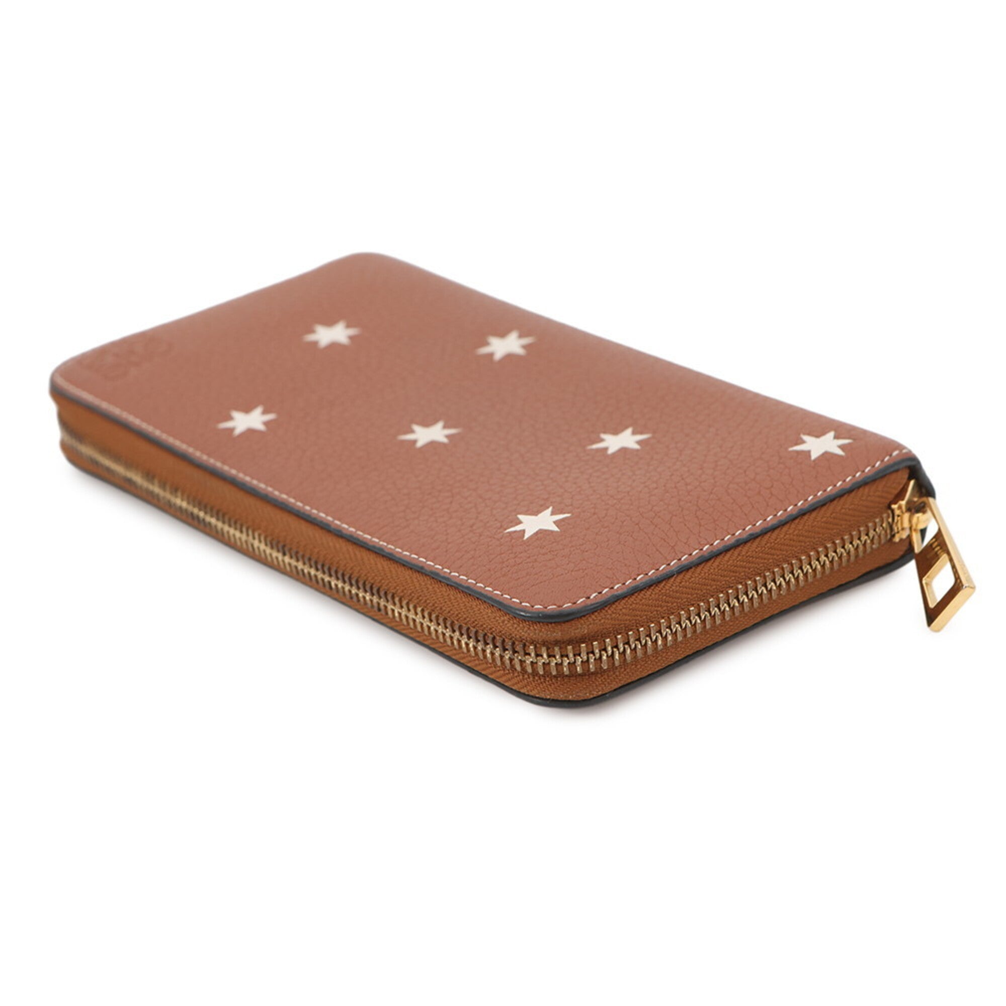 Loewe Brown Leather Long Wallet (Bi-Fold) (Pre-Owned)