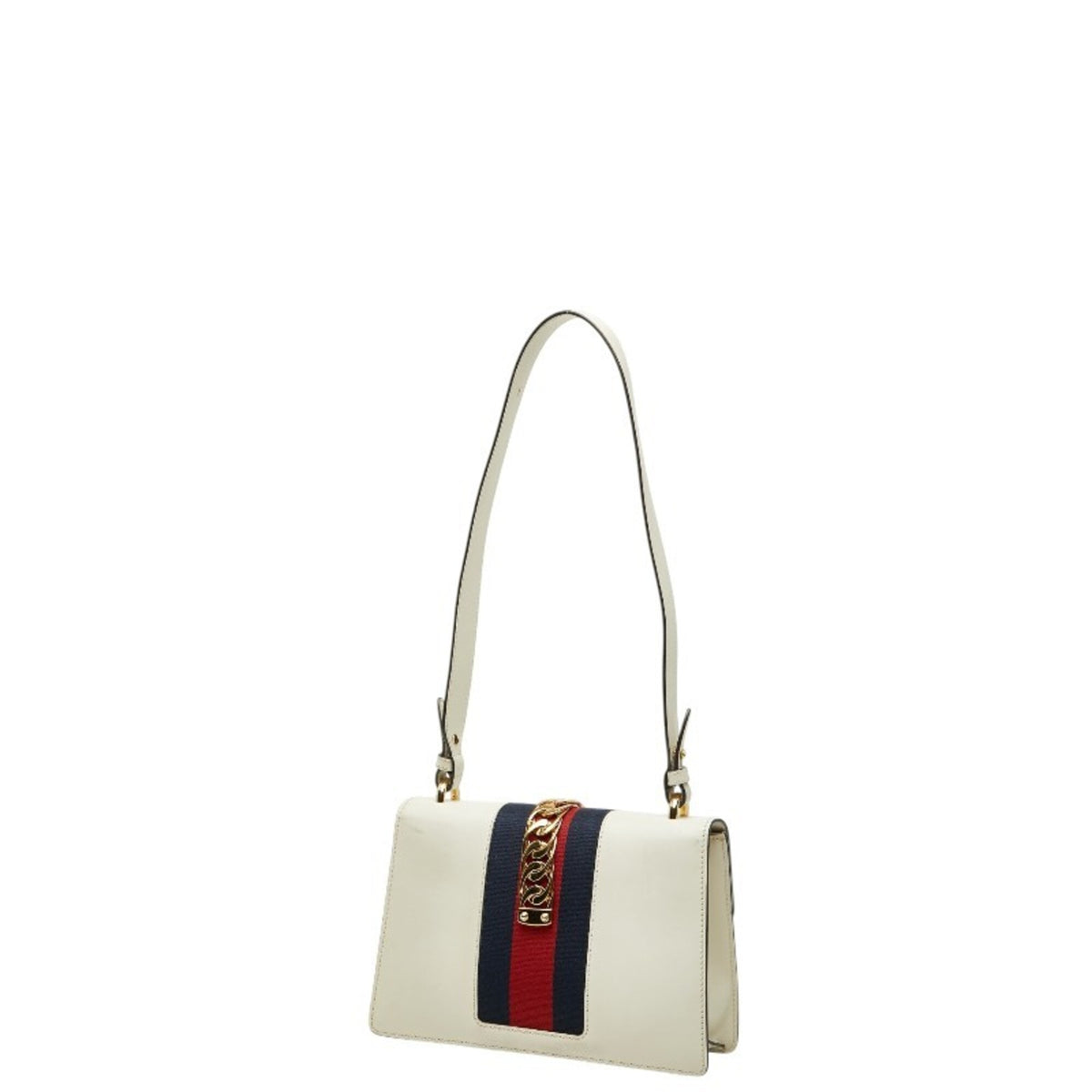 Gucci White Leather Shoulder Bag (Pre-Owned)