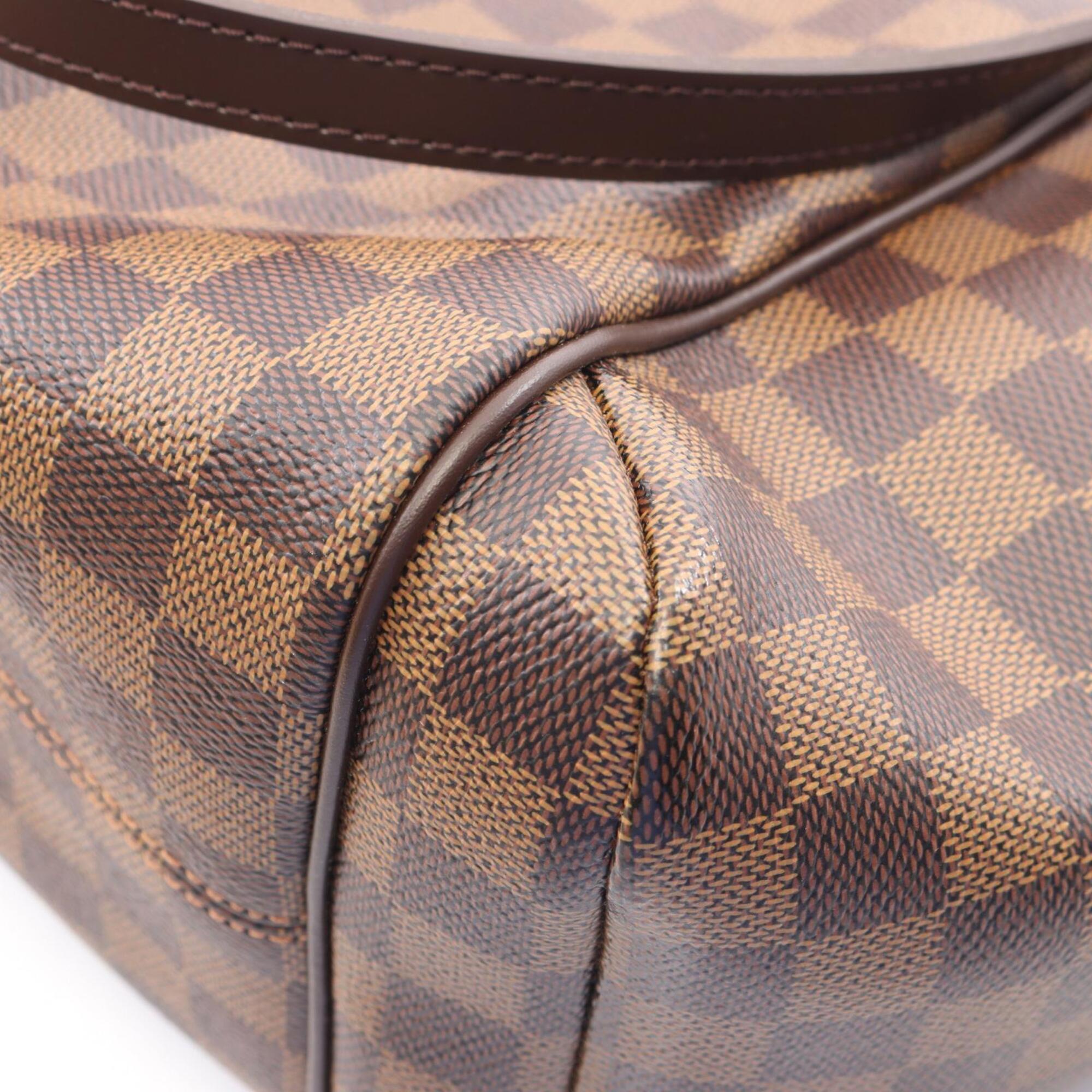 Louis Vuitton Brown Coated Canvas Leather Handbag Tote Bag (Pre-Owned)