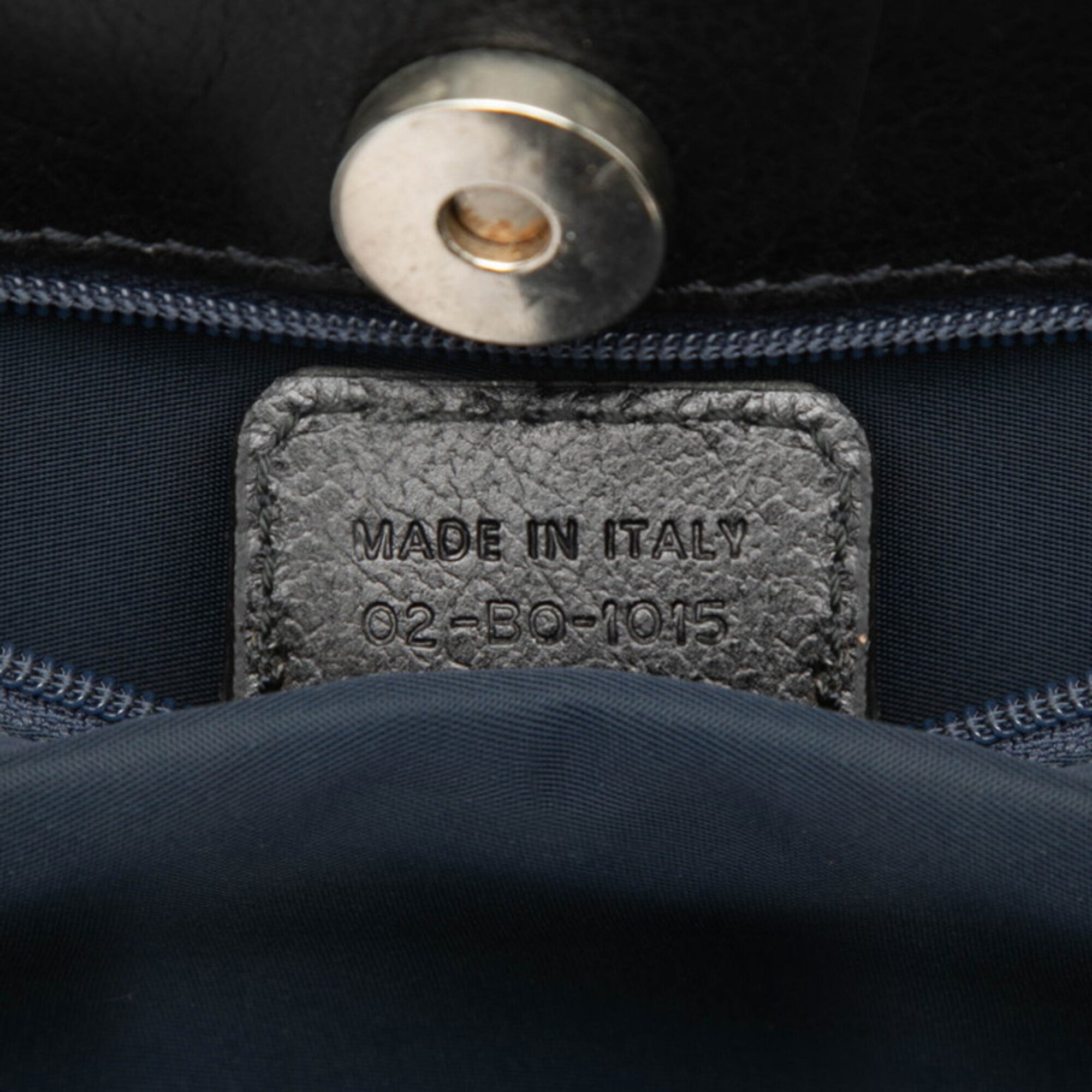 Christian Dior Gray Orange Denim Leather Handbag (Pre-Owned)