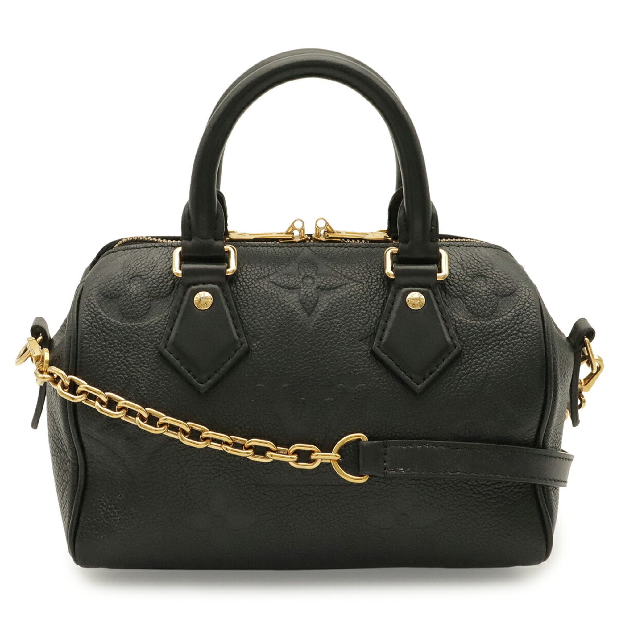 Louis Vuitton Noir Monogram Empreinte Leather Handbag Shoulder Bag (Pre-Owned)