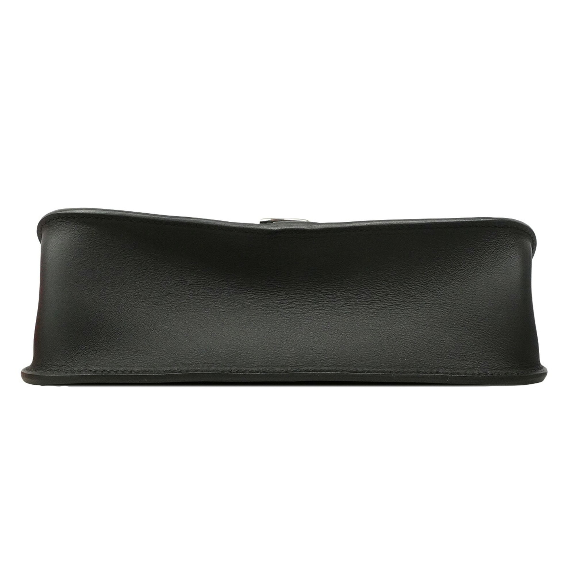 Hermes Black Swift Leather Handbag (Pre-Owned)